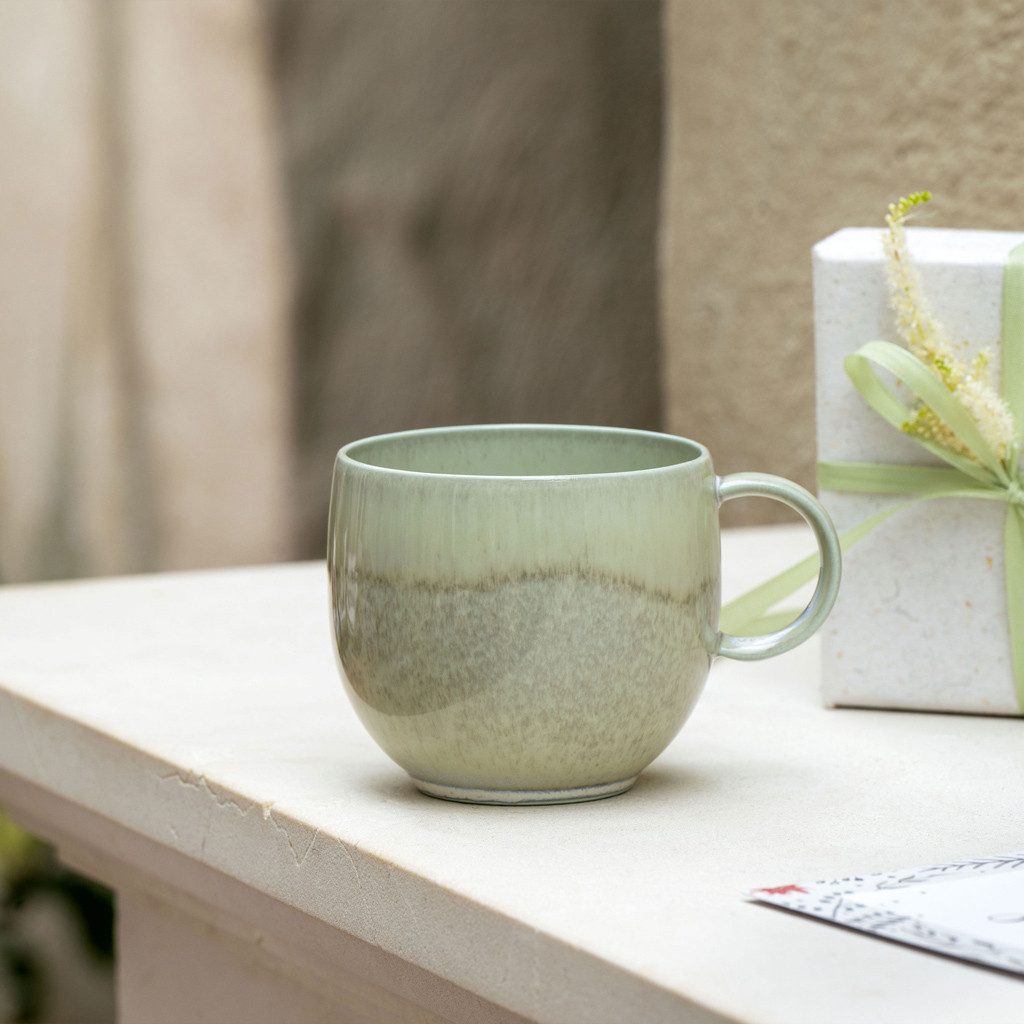 like. by Villeroy & Boch Tasse Perlemor Becher mit Henkel 0,29l, 1-tlg., Porzellan, Premium Porcelain, mikrow.- & spülm.sicher, Made in Germany