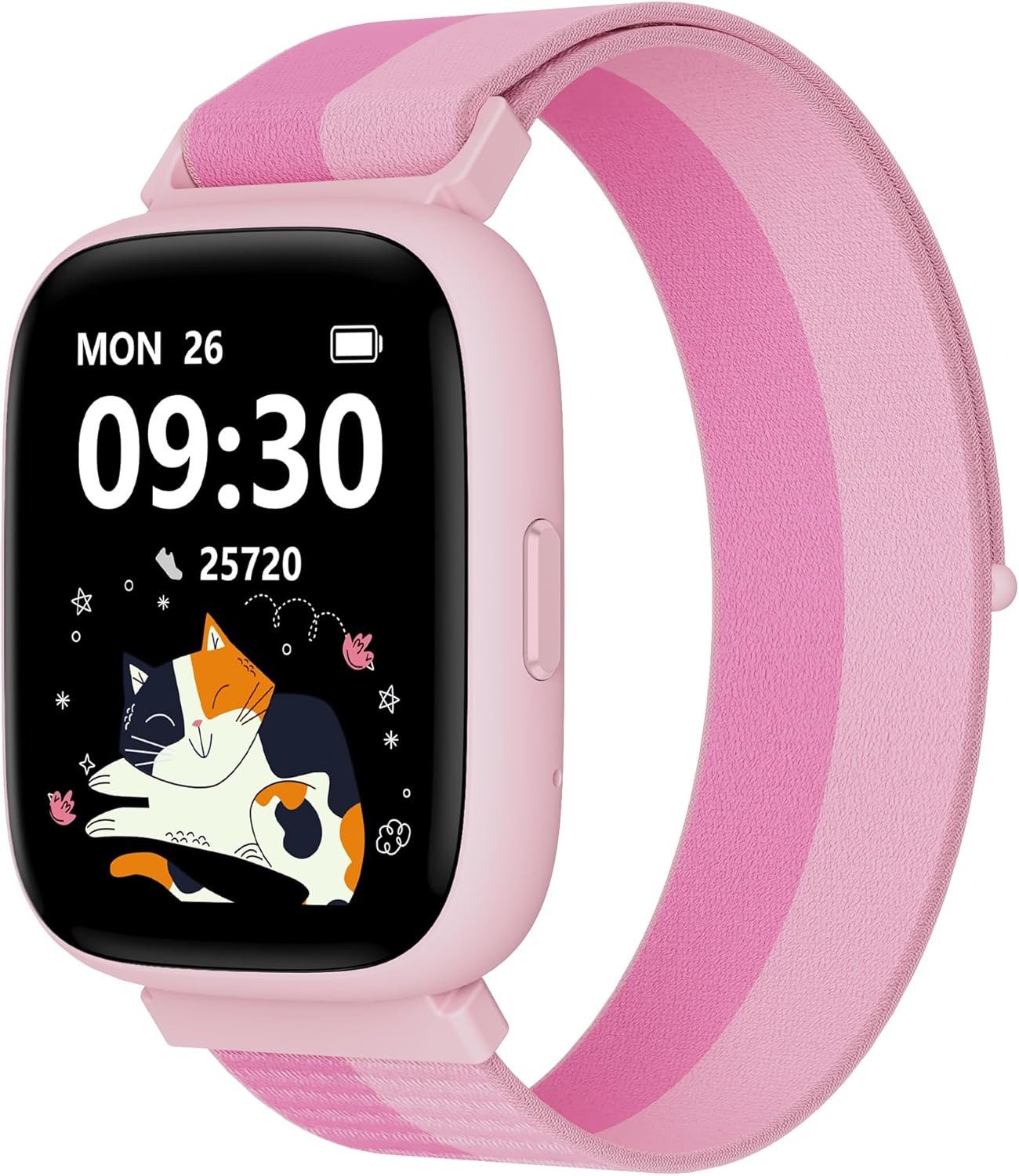 BIGGERFIVE BW02 Smartwatch (4,5 cm, SIM KARTE), Digitale Kinderuhr mit Sportmodi Lernspielen und Schlafüberwachung