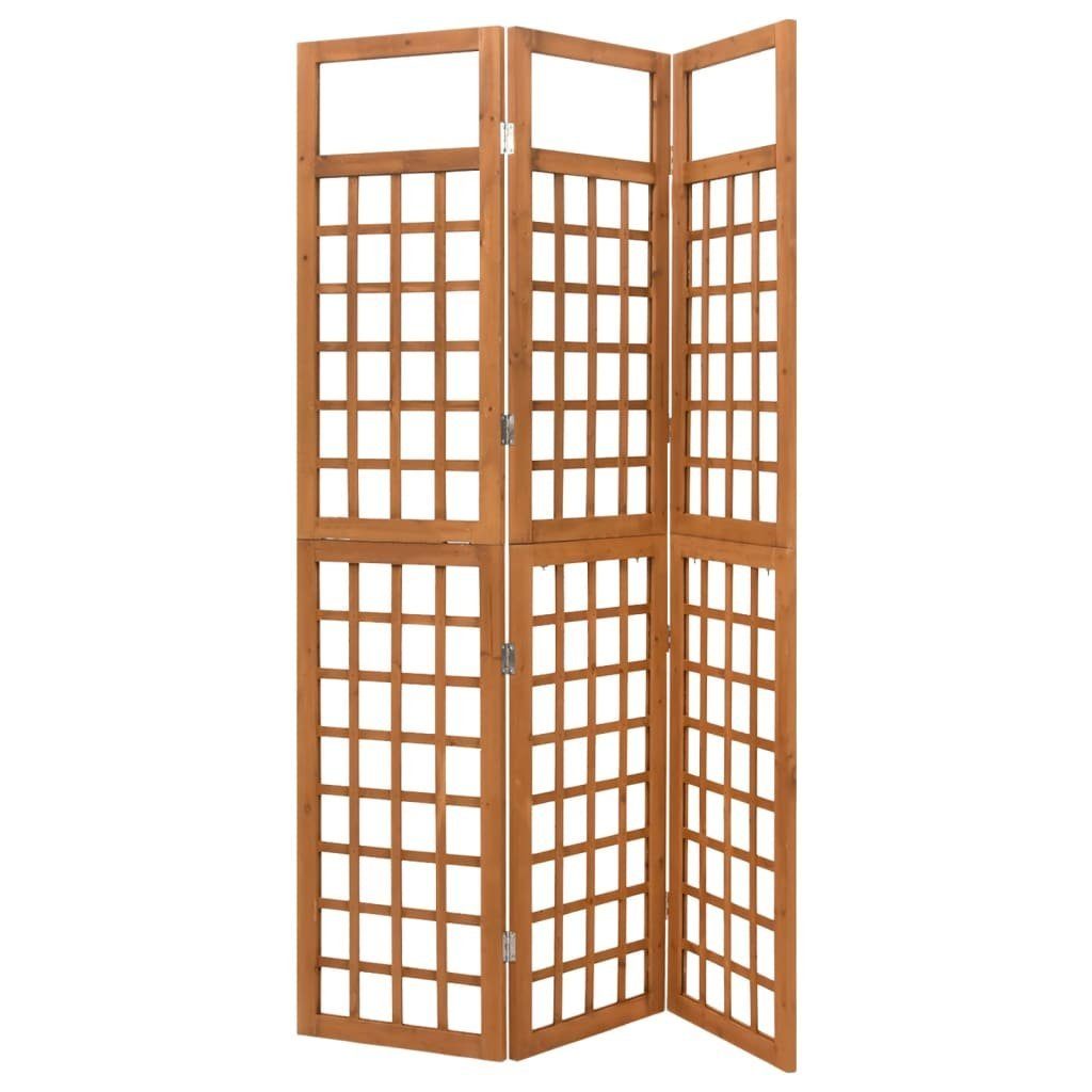 furnicato Paravent Spalier/3-teilig Massivholz Tanne 121x180,5 cm (1 St)