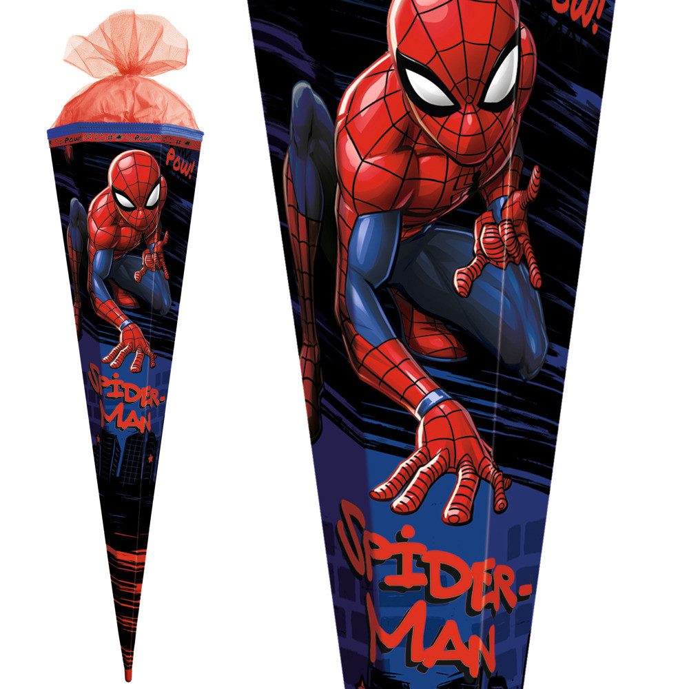 Roth Schultüte Roth Schultüte Marvel Spider-Man eckig Schutzspitze Tüllverschluss