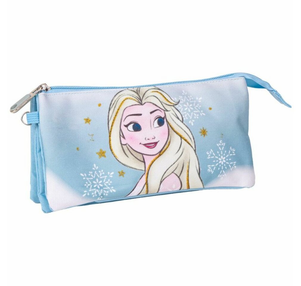 Thumbnail - Frozen Federmäppchen Dreifaches Mehrzweck-Etui 22,5 x 2 x 11,5 cm Blau