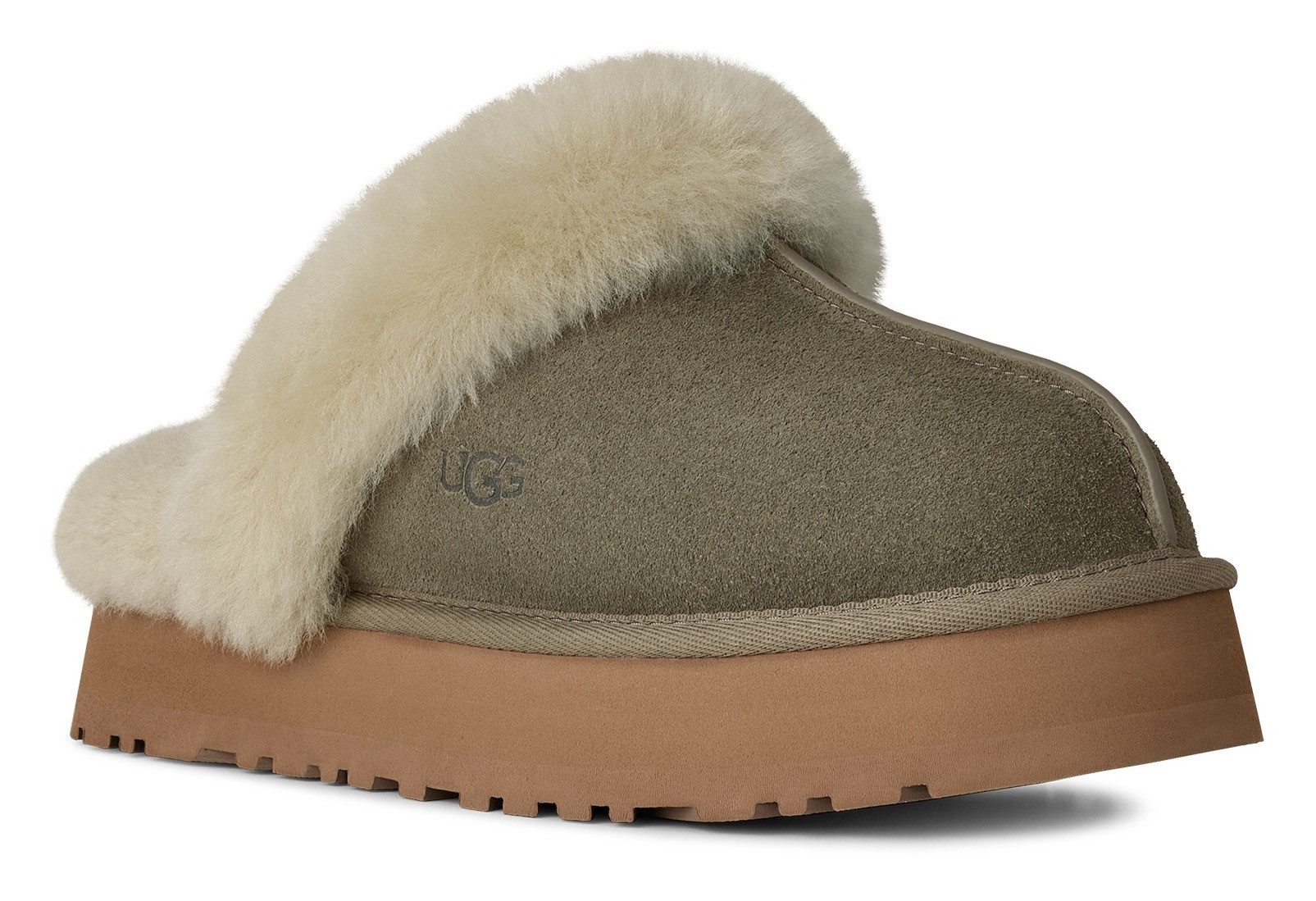 UGG W DISQUETTE Hausschuh Homeslippers, Hausschuh, Clog mit angesagtem Plateau