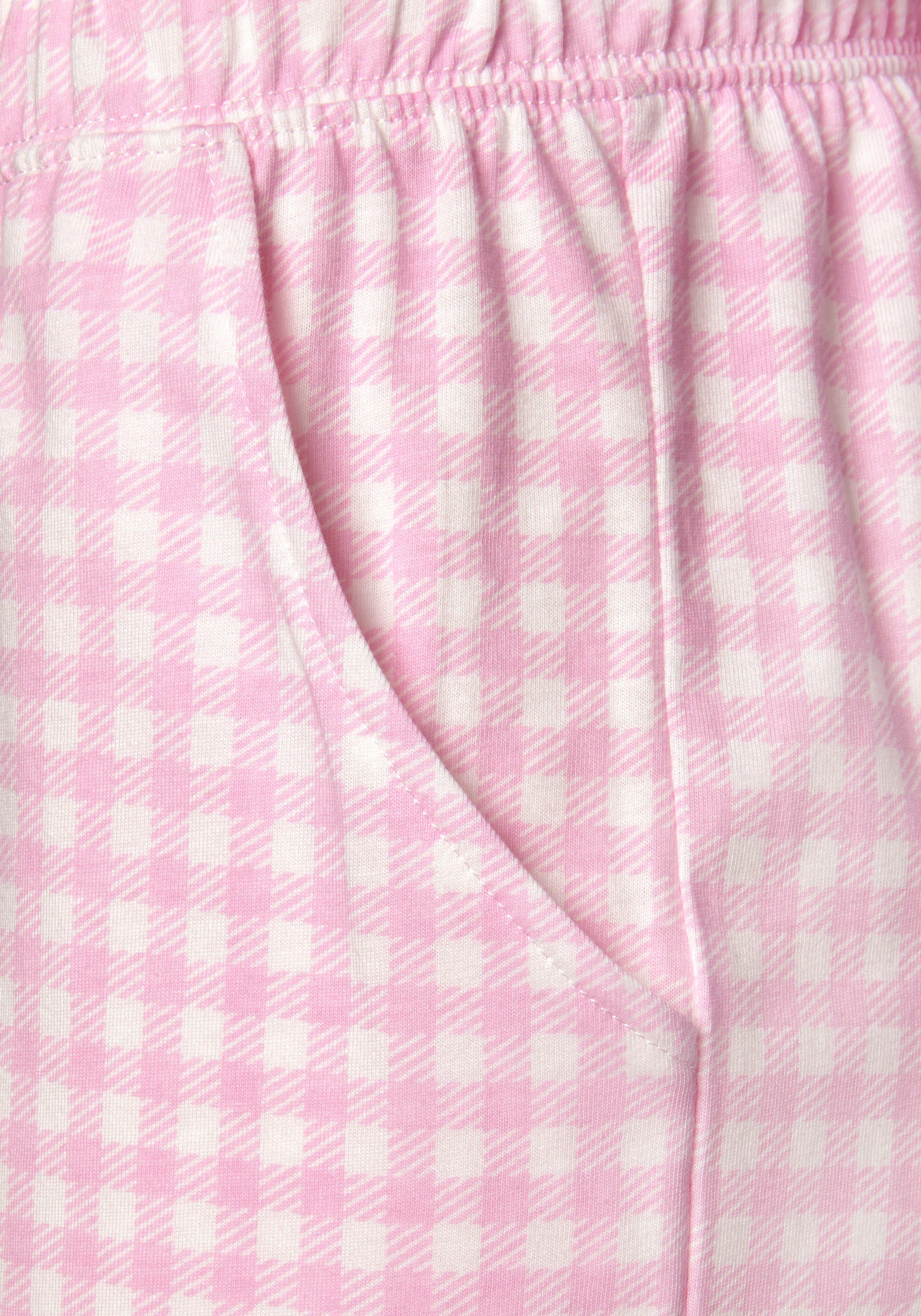 1 (2 Stück) rosa-kariert s.Oliver Pyjama tlg.,