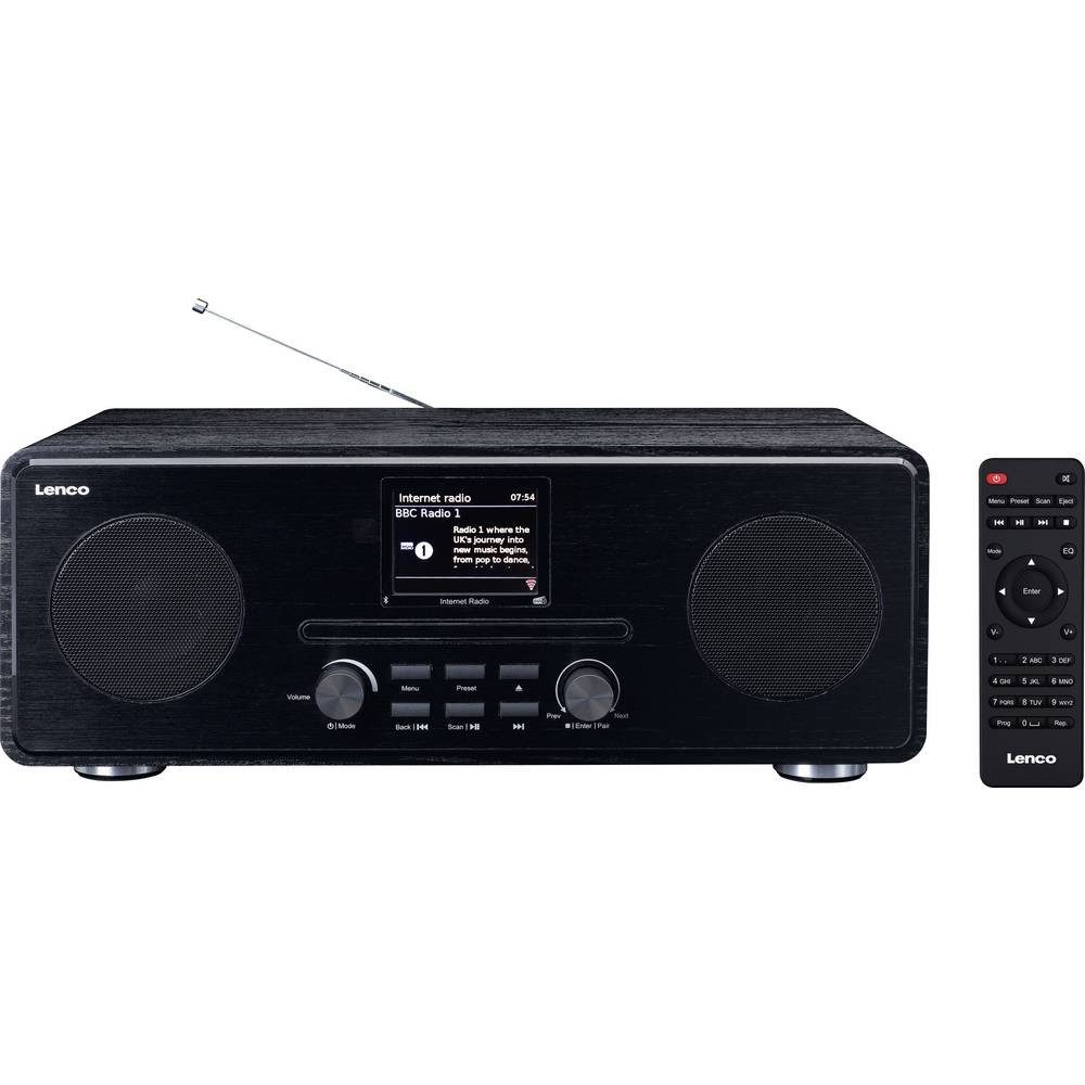 Lenco DIR-260BK Internet Kofferradio Schwarz Radio