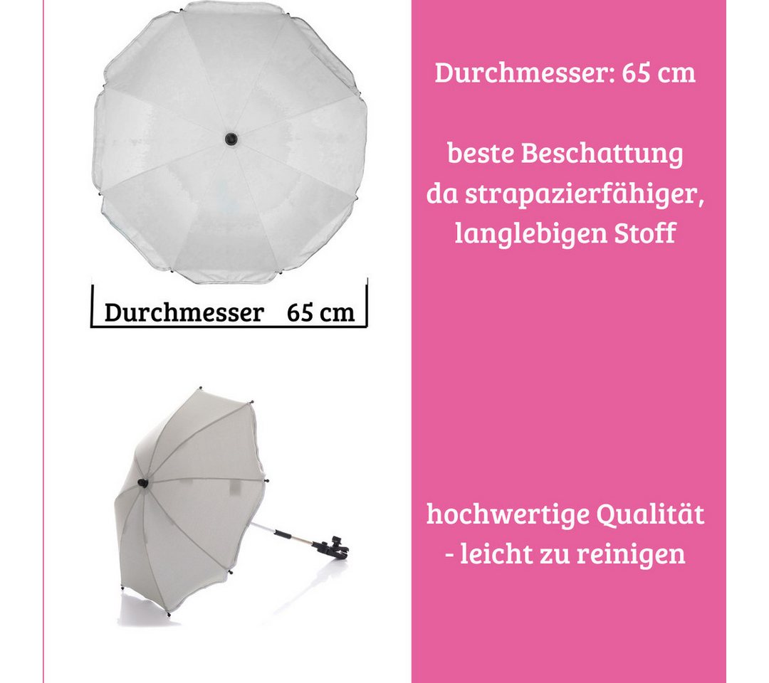 Thumbnail - Fillikid Kinderwagen-Sonnenschutzhülle Sonnenschirm Standard UV-Schutz 50+ Exklusiv