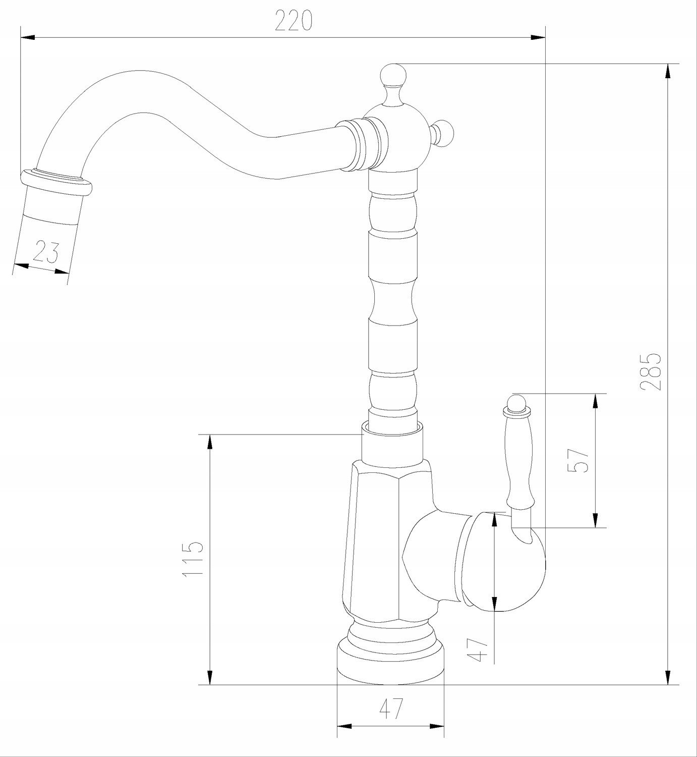 TRIZERATOP Küchenarmatur Küchenarmatur RETRO BRONZE, Vintage, Wasserhahn, S günstig online kaufen