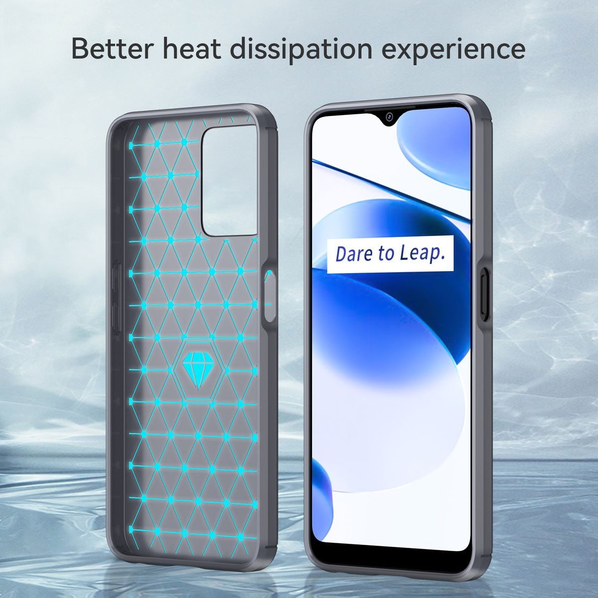 König Design Handyhülle Realme C35, Schutzhülle Case Cover Backcover Etuis Bumper