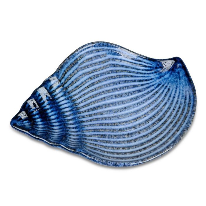 formano Dekoschale Schale 24 cm Muschel blau (1 St)
