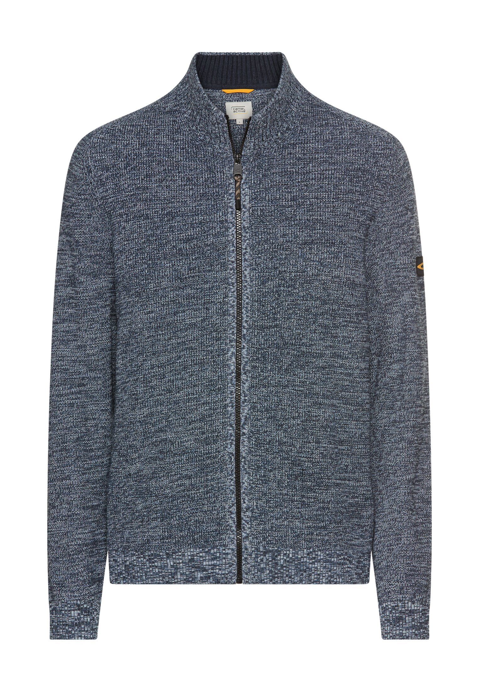 Strickjacke aus einem soften Baumwollmix Langarm