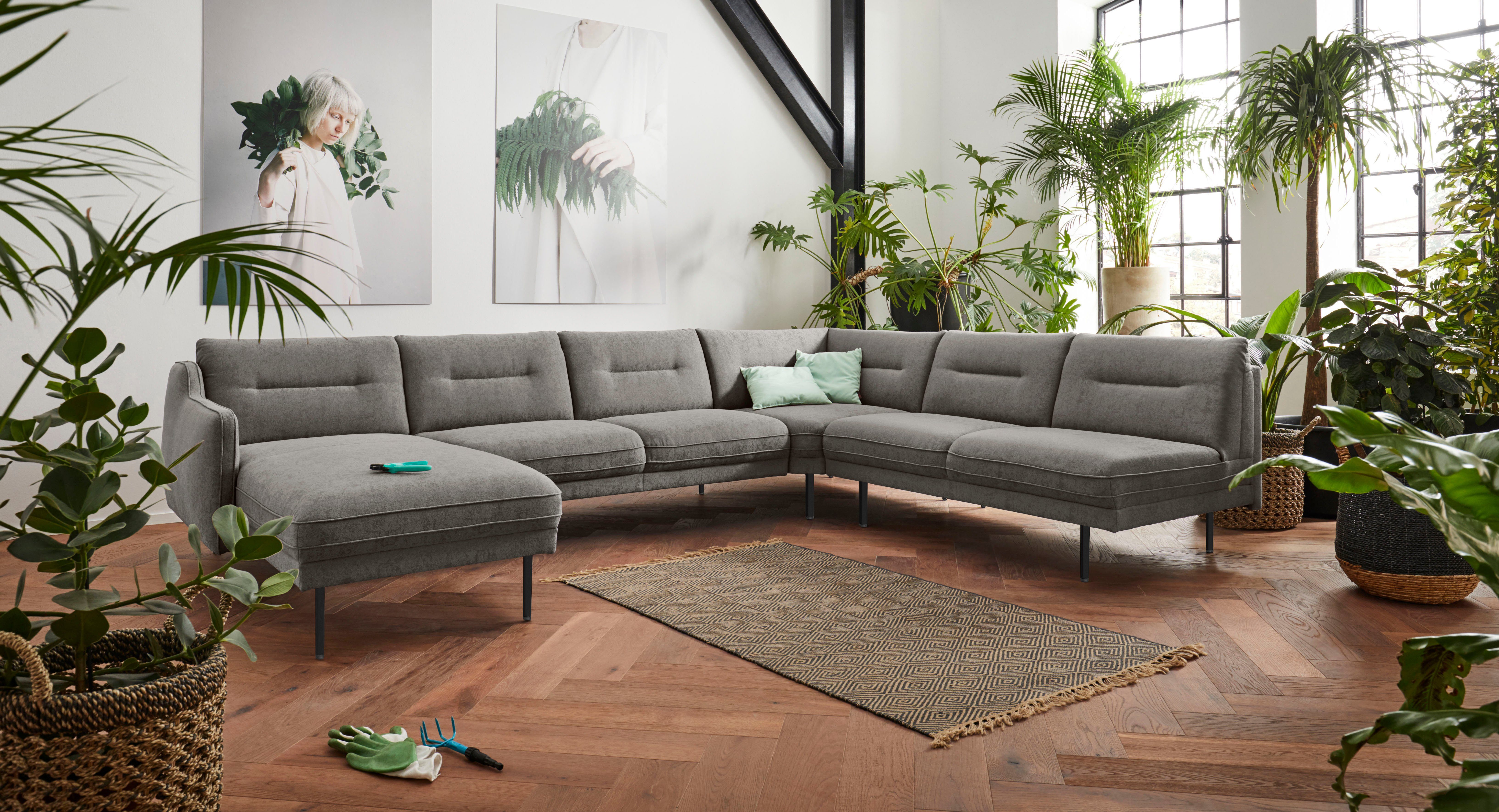 andas Wohnlandschaft Nordfyn U-Form, edles Design in 3 Bezugsqualitäten, Design by Morten Georgsen