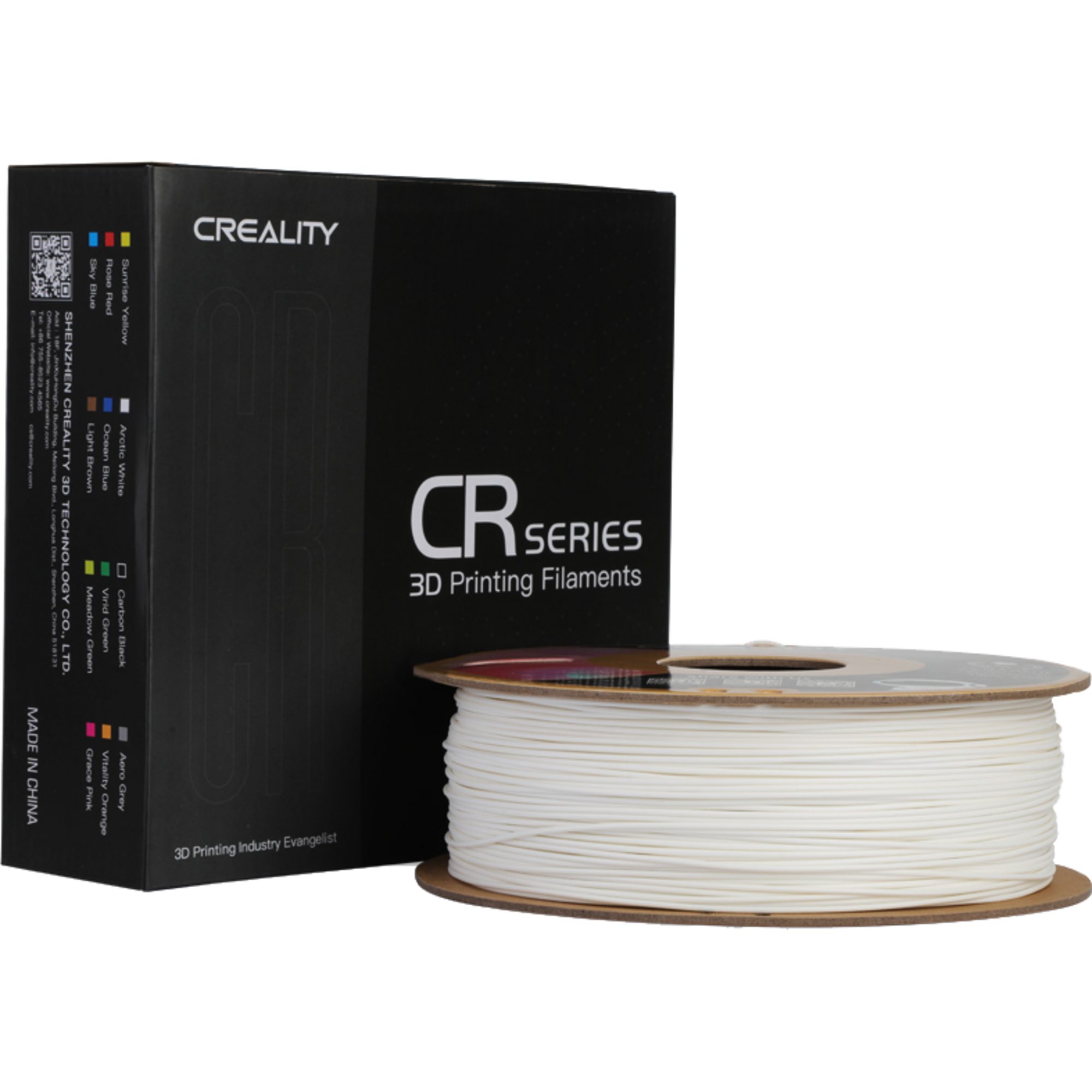 Creality 3D-Drucker Creality CR-PLA Matte Gypsum White, 3D-Filament, (1 kg, 1,75 mm, auf, 1 kg, 1,75 mm, auf Rolle