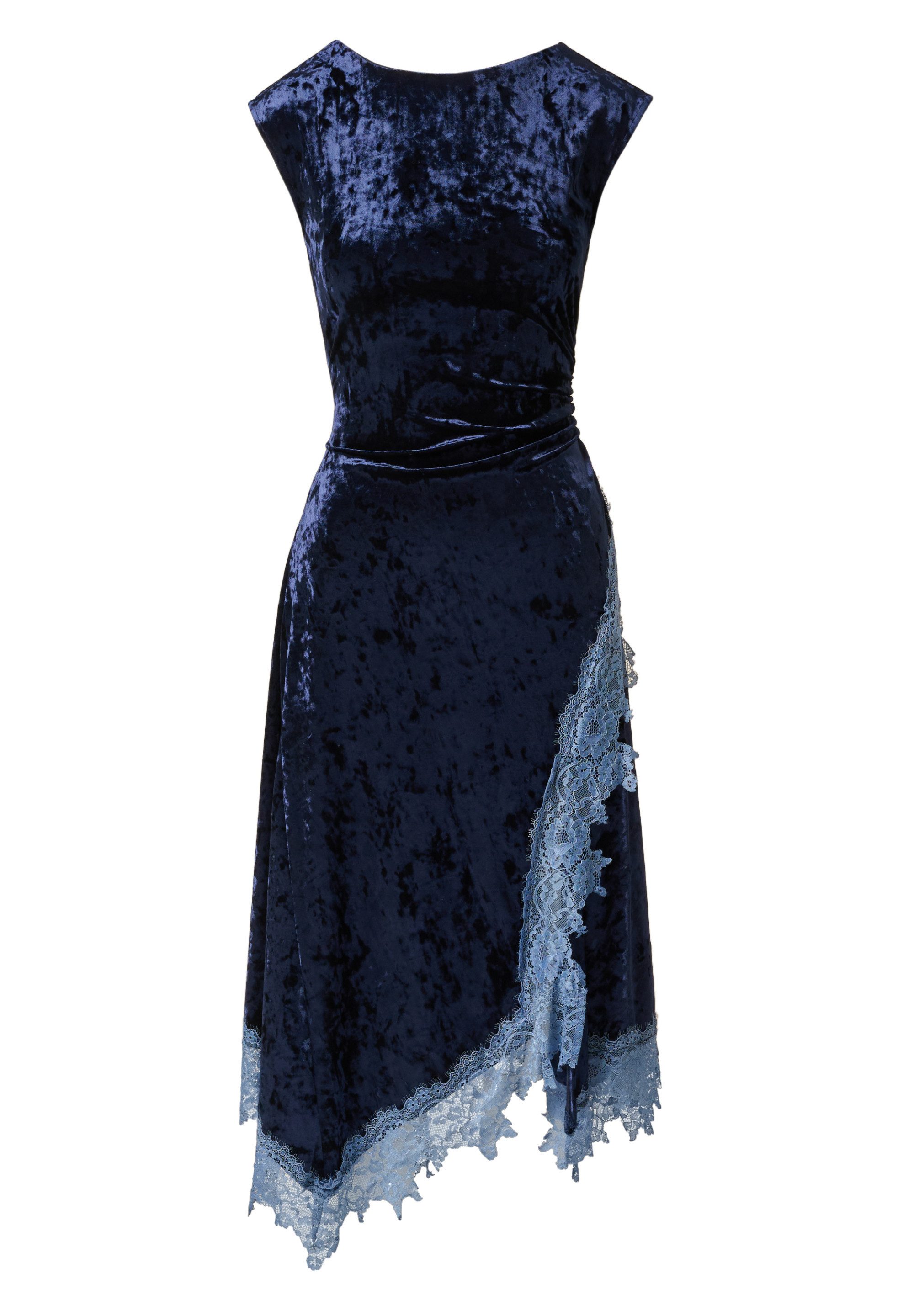 Adrianna Papell Midikleid Velvet and Lace Midi Dress Weiches und romantisches Midi-Kleid aus Samt