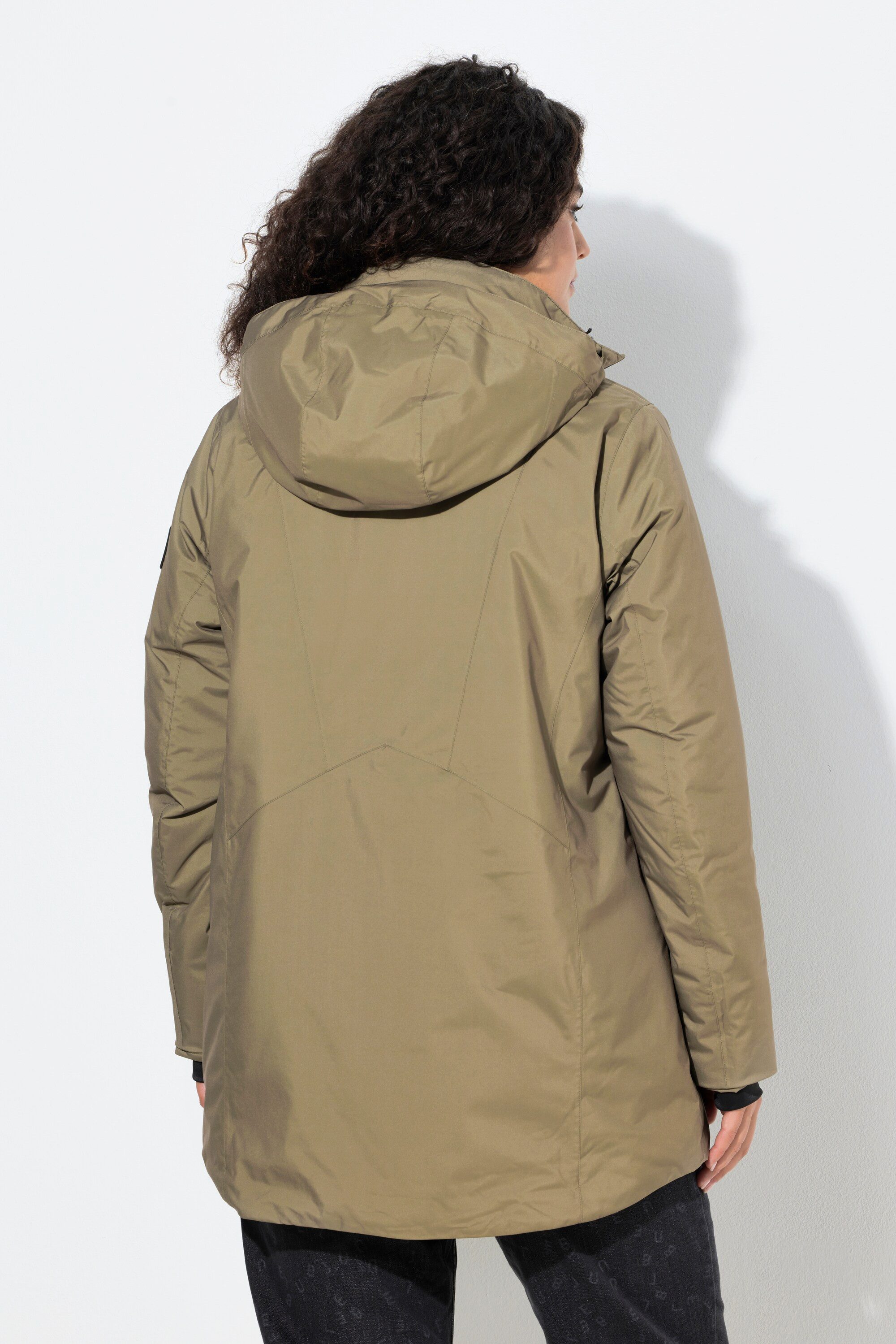 Ulla Popken Funktionsjacke HYPRAR Funktionsjacke wasserdicht A-Linie Kapuze – Bild 3 von 4