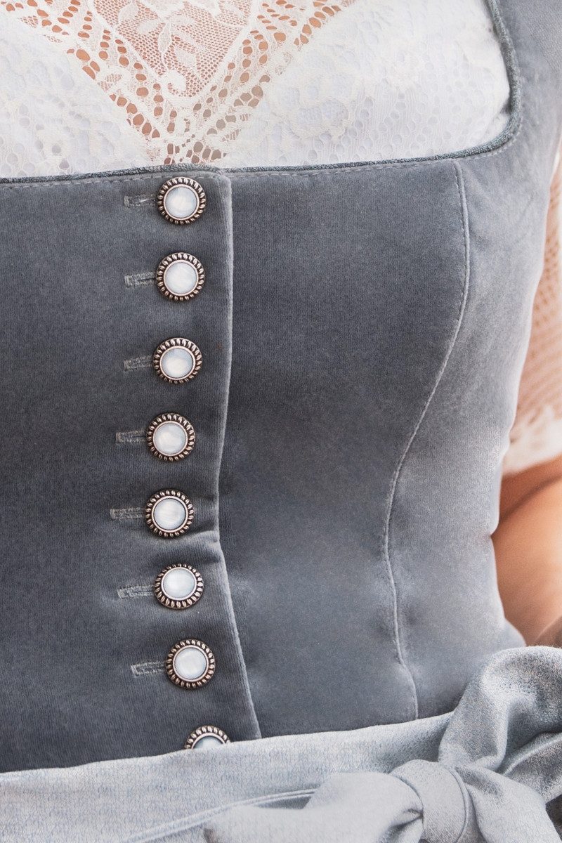 MarJo Dirndl Samt Dirndl 2tlg. - MARLENE - light denim günstig online kaufen