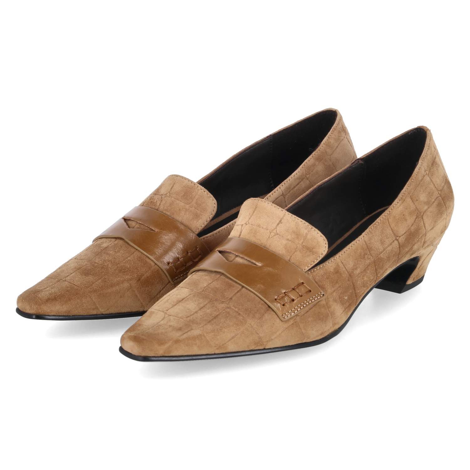 Bruno Premi Bruno Premi Hochfrontpumps / Trotteur BO0309 Cuero - Acacia Damen Rau Keilpumps
