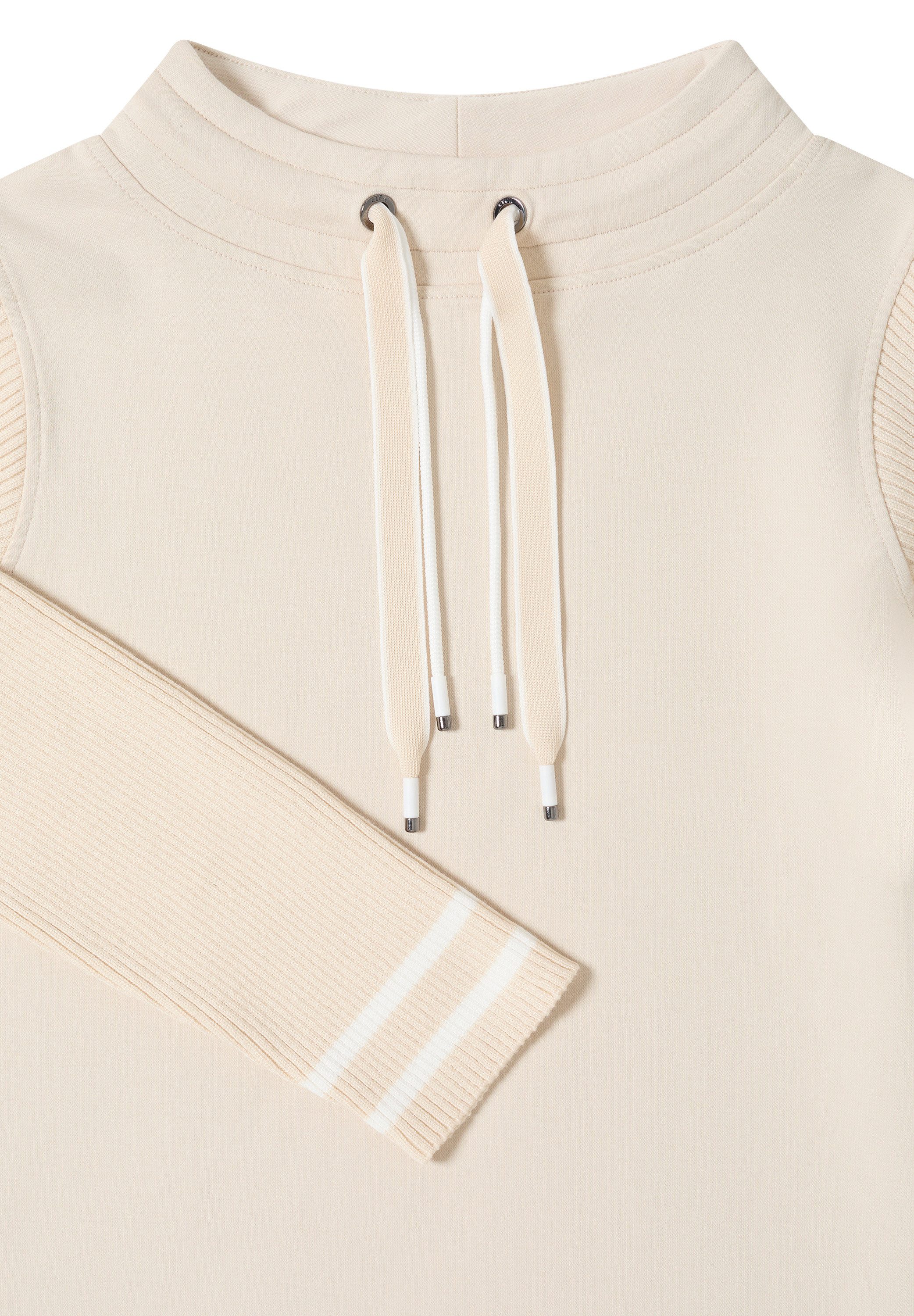 CECIL Sweatshirt mit Strickärmeln und College Details
