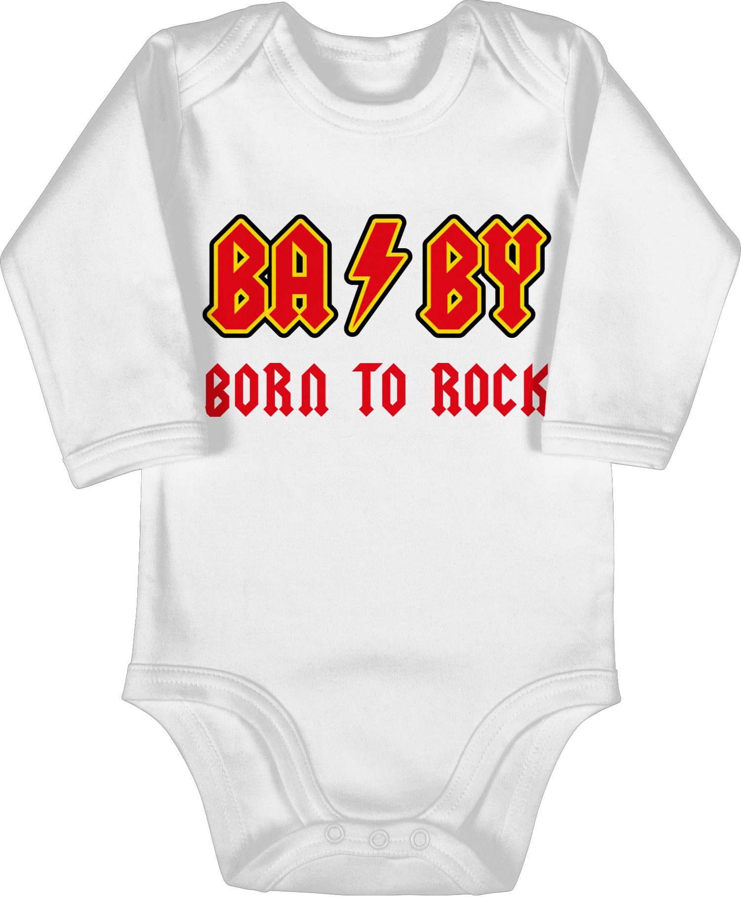 Shirtracer Shirtbody BA BY Born to rock Rot Sprüche Baby