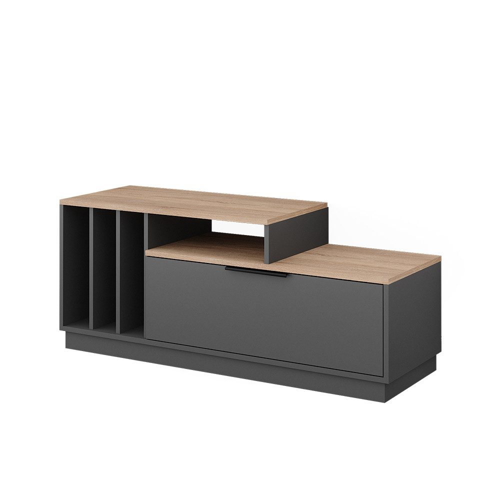 Vicco Lowboard Betti, Anthrazit/Sonoma, 120 x 49.9 cm günstig online kaufen