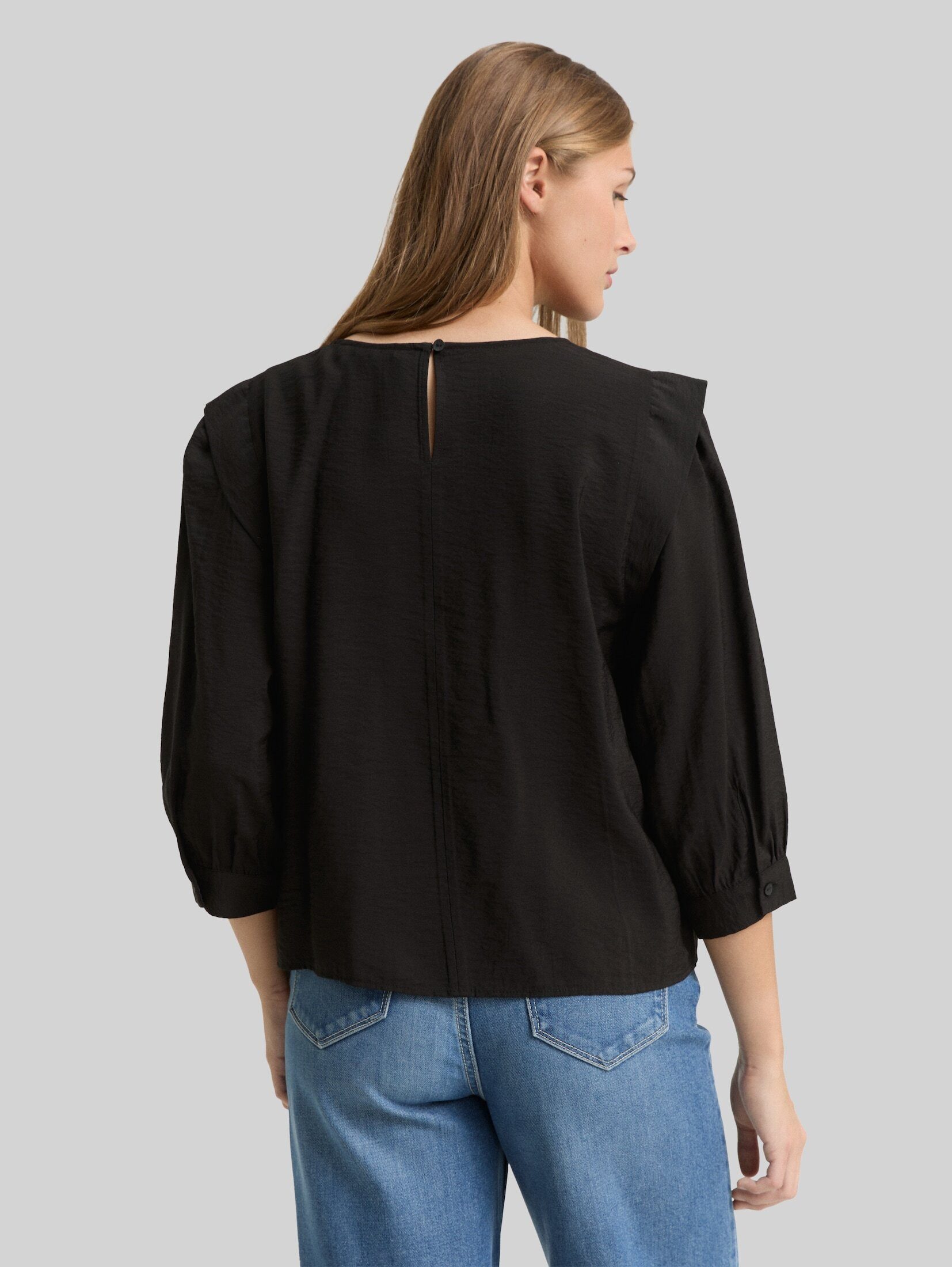 TOM TAILOR Denim Langarmbluse Blusen & Shirts Loose Fit Bluse