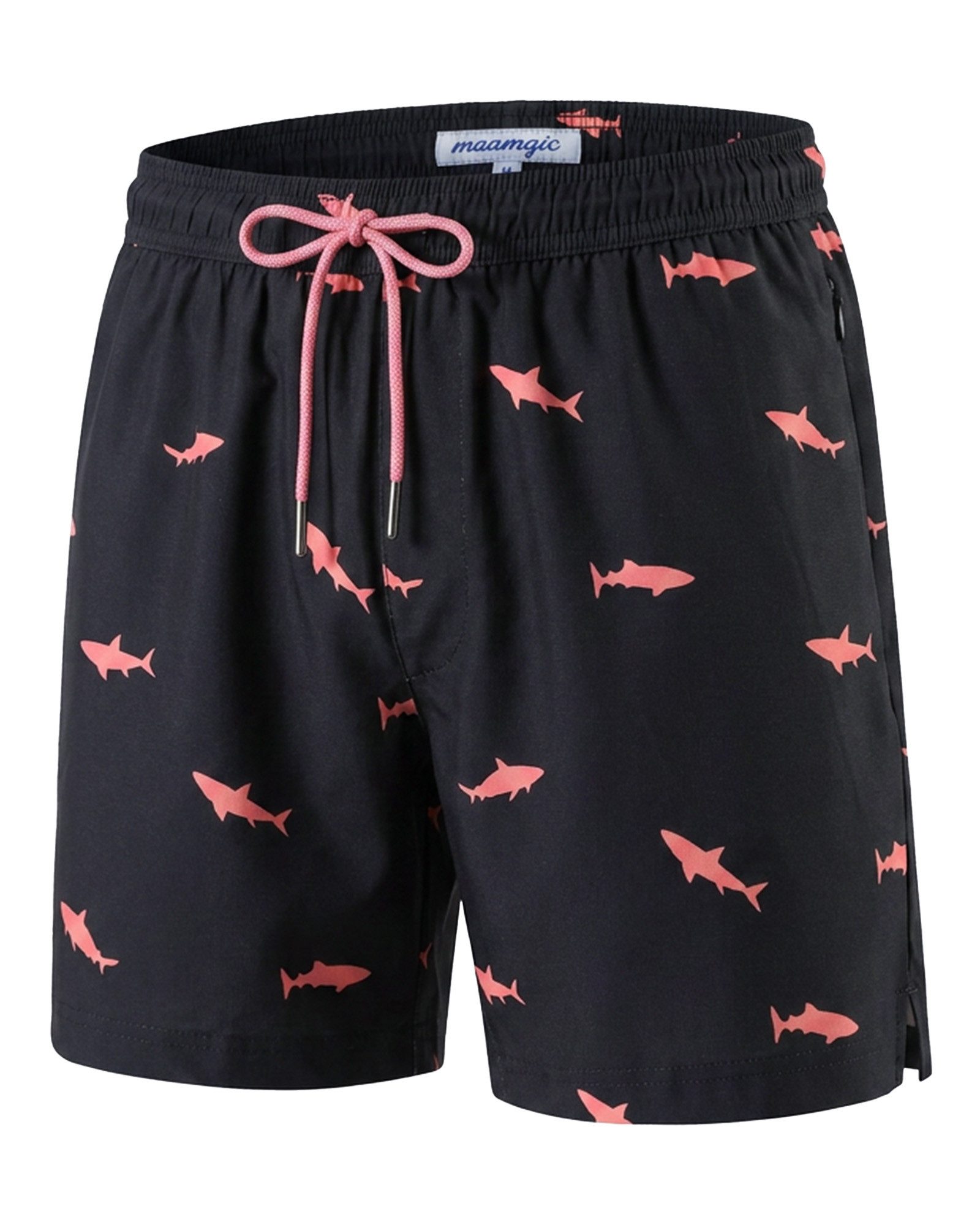 MaaMgic Shorts Herren Elastan kurze Hose 2-in-1 Badehose schnelltrocknend Sporthose (1-tlg)
