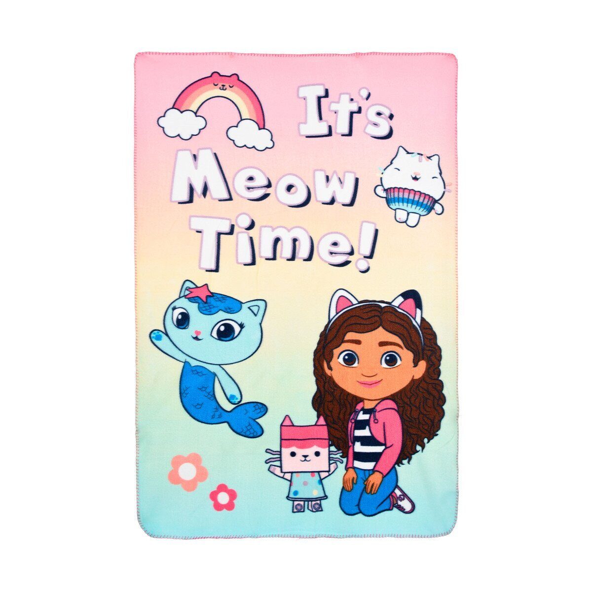 Wohndecke Gabby’s Dollhouse Fleecedecke 100x150cm Meow Time, Gabby's Dollho günstig online kaufen