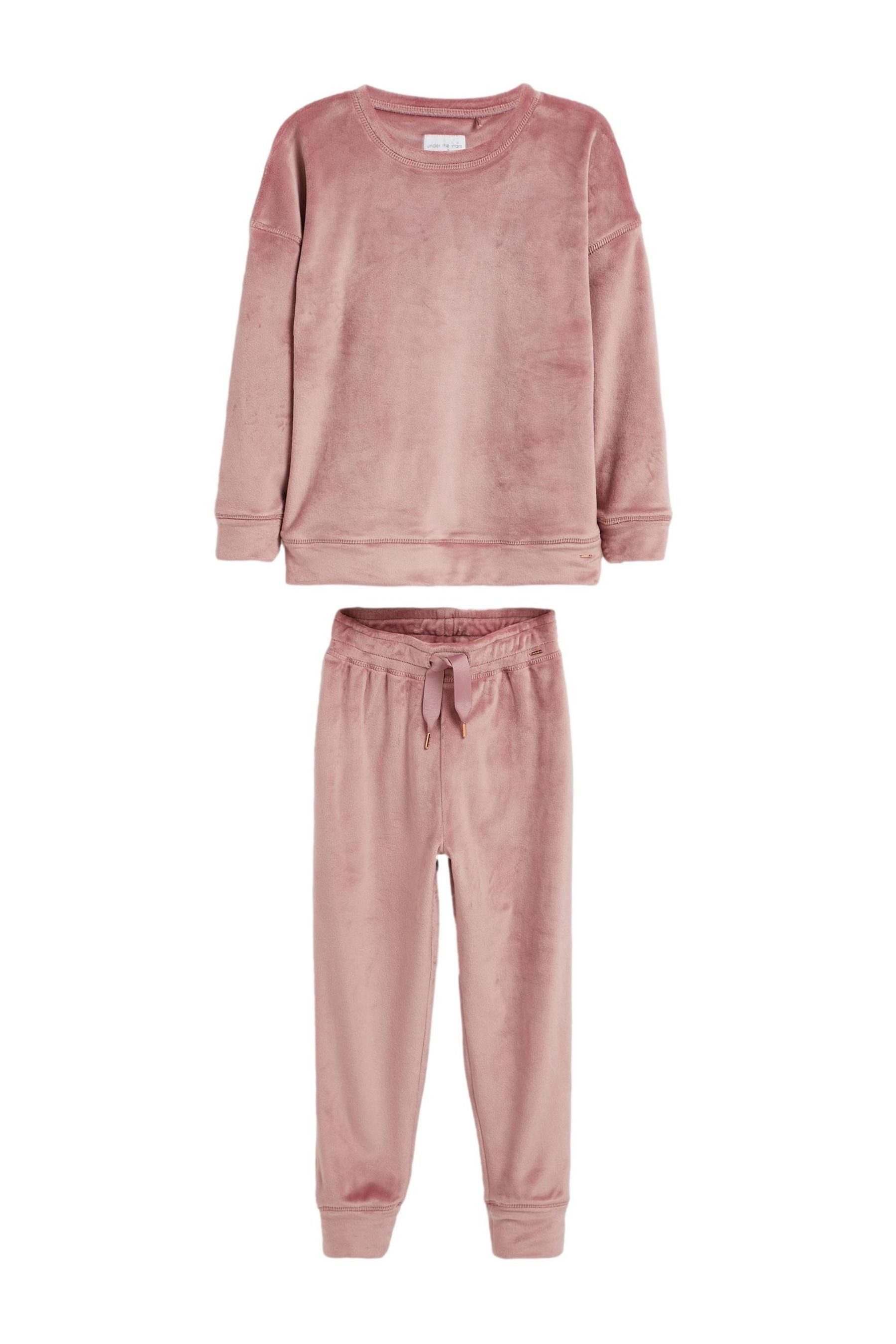 Next Pyjama Freizeitanzug aus Velours (2 tlg)