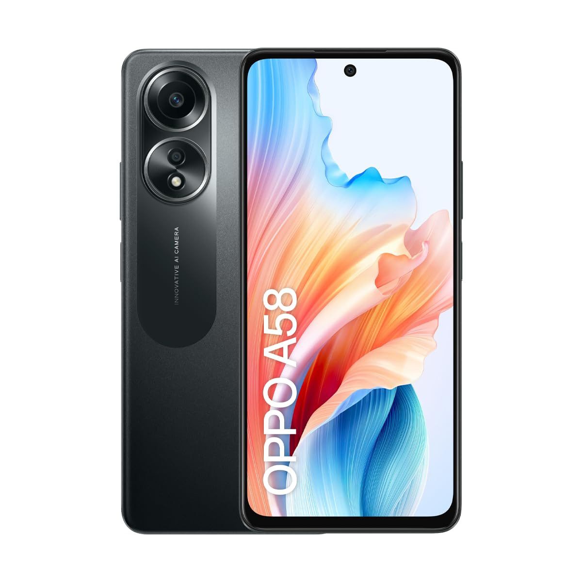 Oppo A58 6GB/128GB NFC Glowing schwarz Smartphone