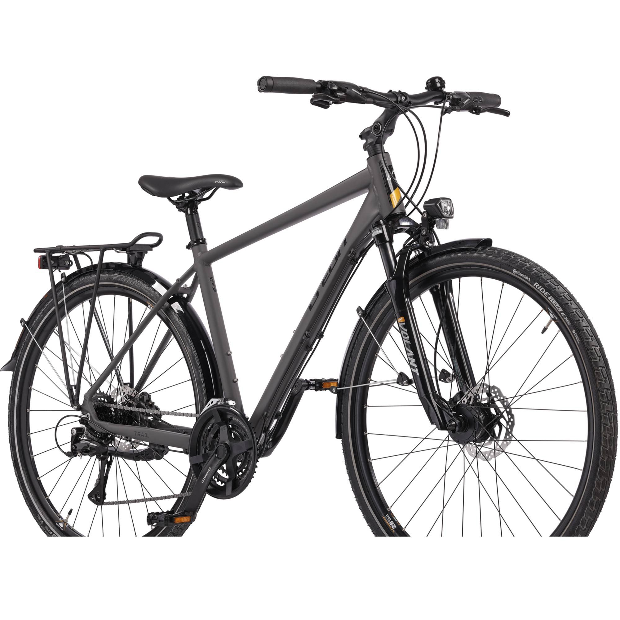 Airtracks Trekkingrad 28 Zoll Herren Trekking Fahrrad TRAIL 4.0 Trekkingrad, 24 Gang, Kettenschaltung, Schwarz Matt - Rahmenhöhen 50 cm 55cm 60cm » Modeljahr 2026