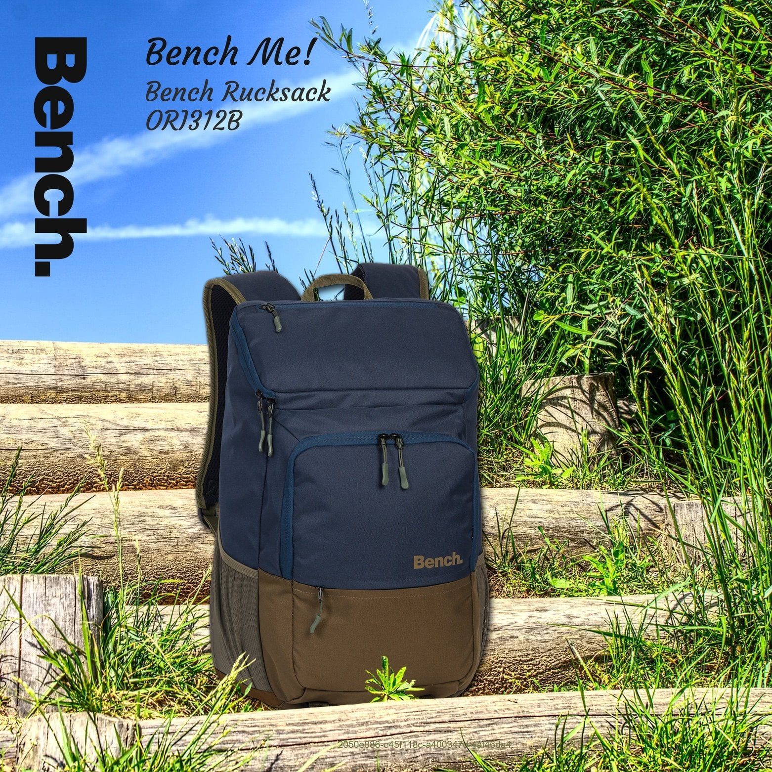 Bench. Freizeitrucksack Bench Toploader Freizeitrucksack Polyester, Toploader-Rucksack, Freizeitrucksack 900D Polyester, blau, olivgrün ca