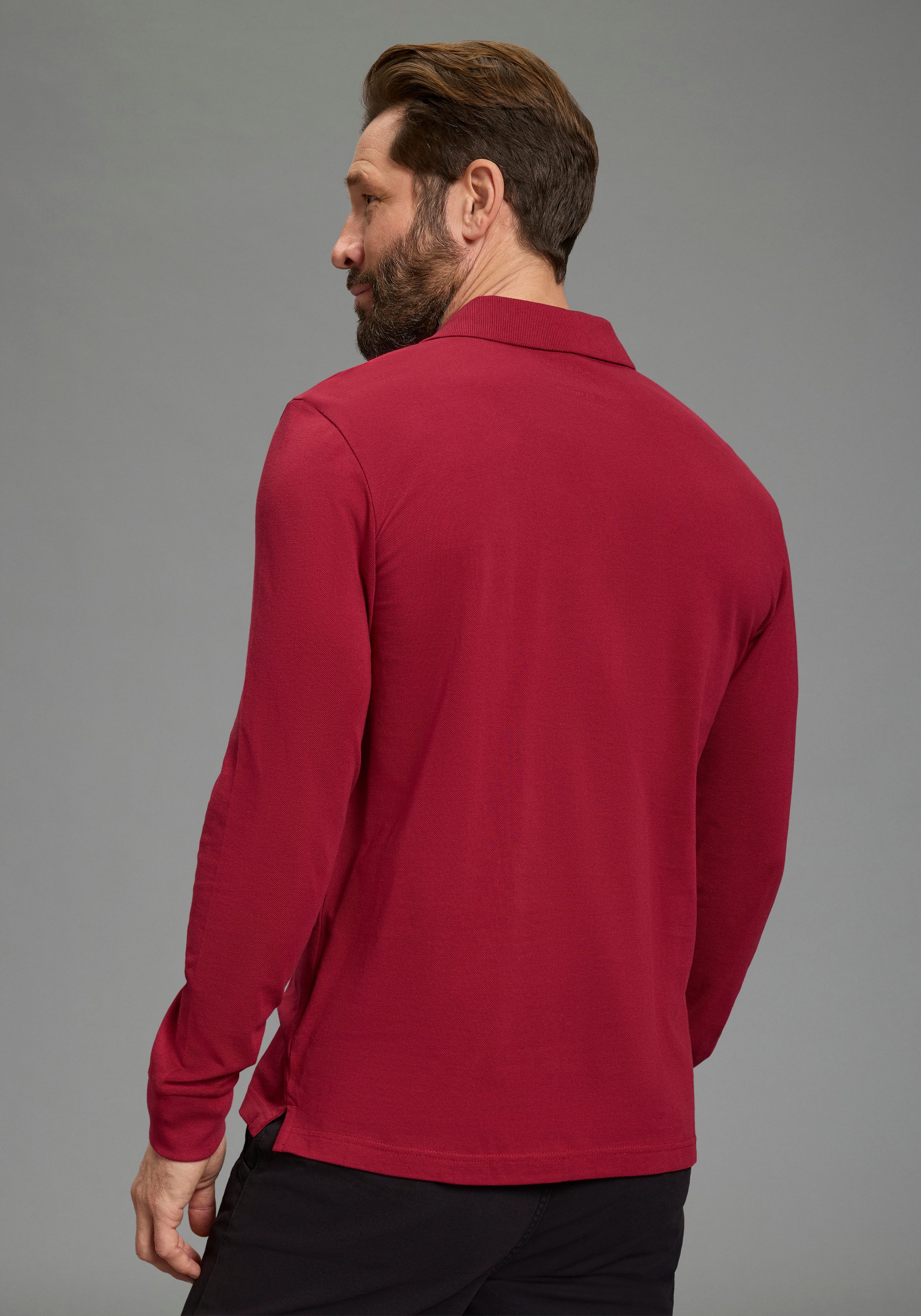 Man's World Langarm-Poloshirt Neue Kollektion! schmale Passform, Langarm, m günstig online kaufen