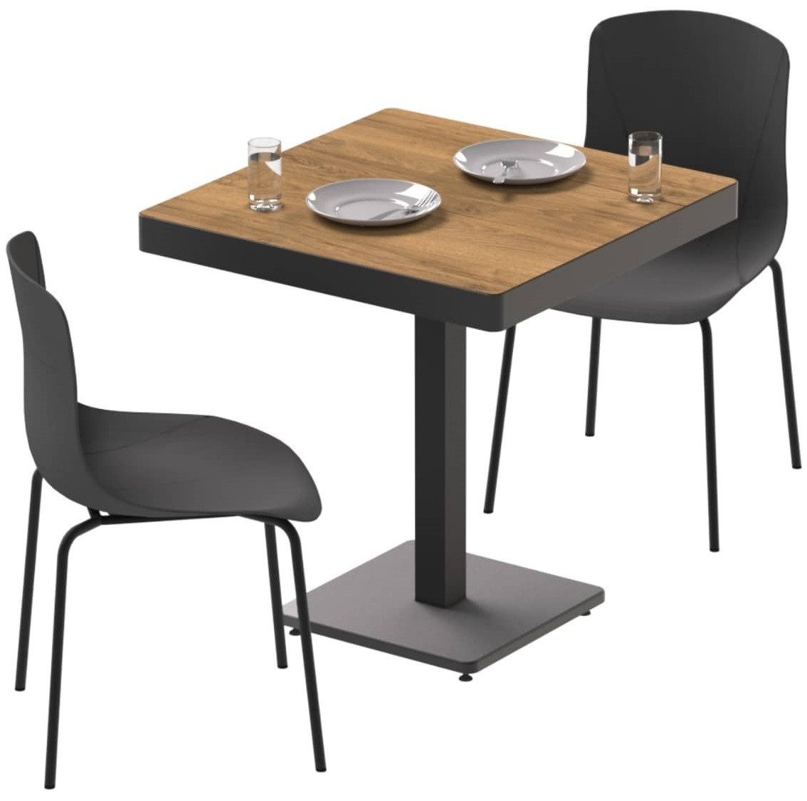 Xlmoebel Bistrotisch Holz Stehtisch Kompakter Beistelltisch Kaffee Tisch Wohnzimmer Tische (1-St., Bartisch), Hergestellt in Europa