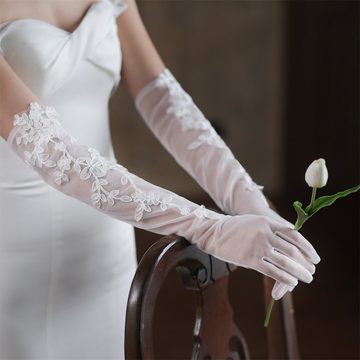 Rouemi Abendhandschuhe Abendhandschuhe, Einfache Handschuhe für die Hochzeit