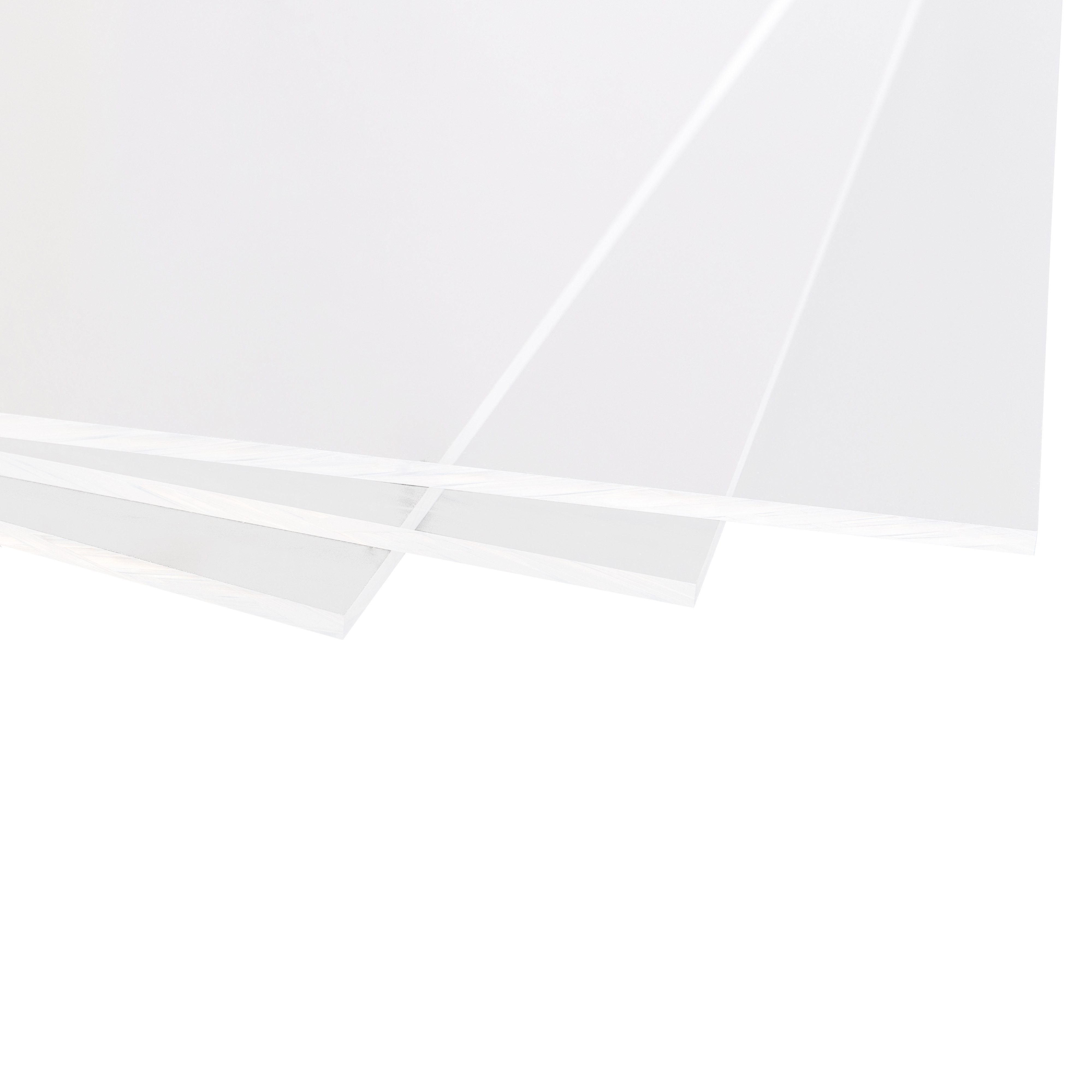queence Herd-Abdeckplatte 4 mm Acrylglas, PMMA XT Schneide- & Abdeckplatte UV beständig, Acrylglas, (1 tlg), Glasoptik, geruchlos, glasklar, beidseitig foliert, im Zuschnitt
