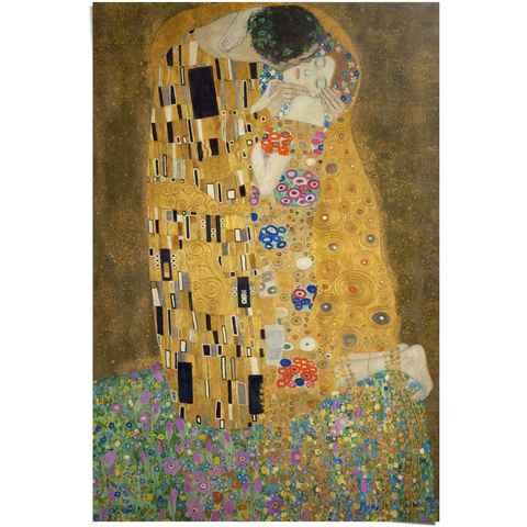 Reinders! Poster Poster Der Kuss Gustav Klimt, Kunst (1 St)