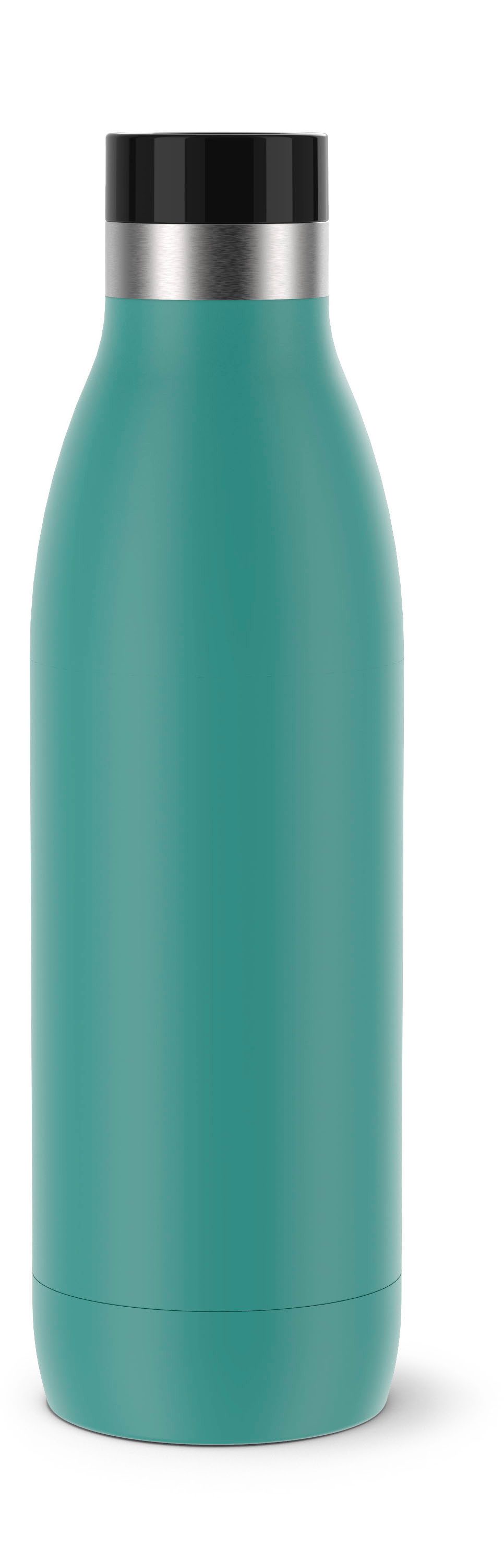Emsa Isolierflasche Trinkflasche Bludrop, Edelstahl, Quick-Press Deckel, 360° Trinkgenuss, 12h warm/24h kühl