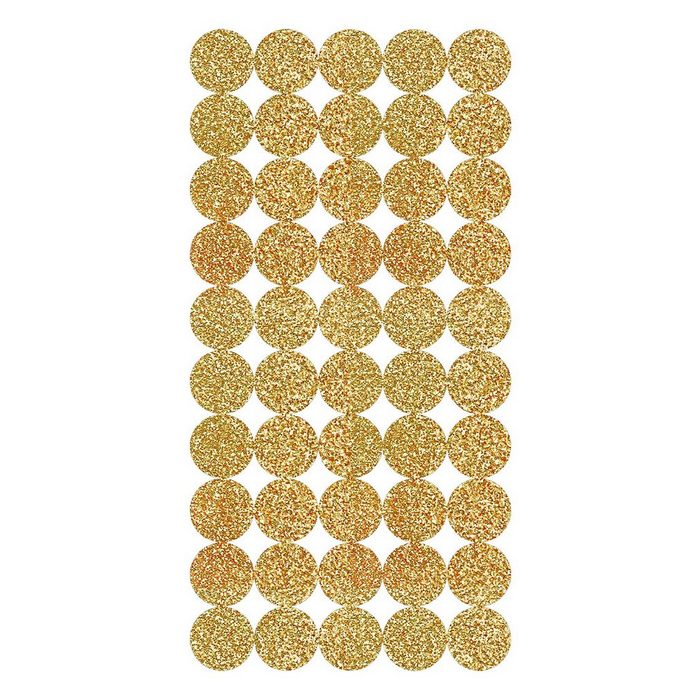 Rico Design Sticker Kreise (4-tlg) gold 200 Stück