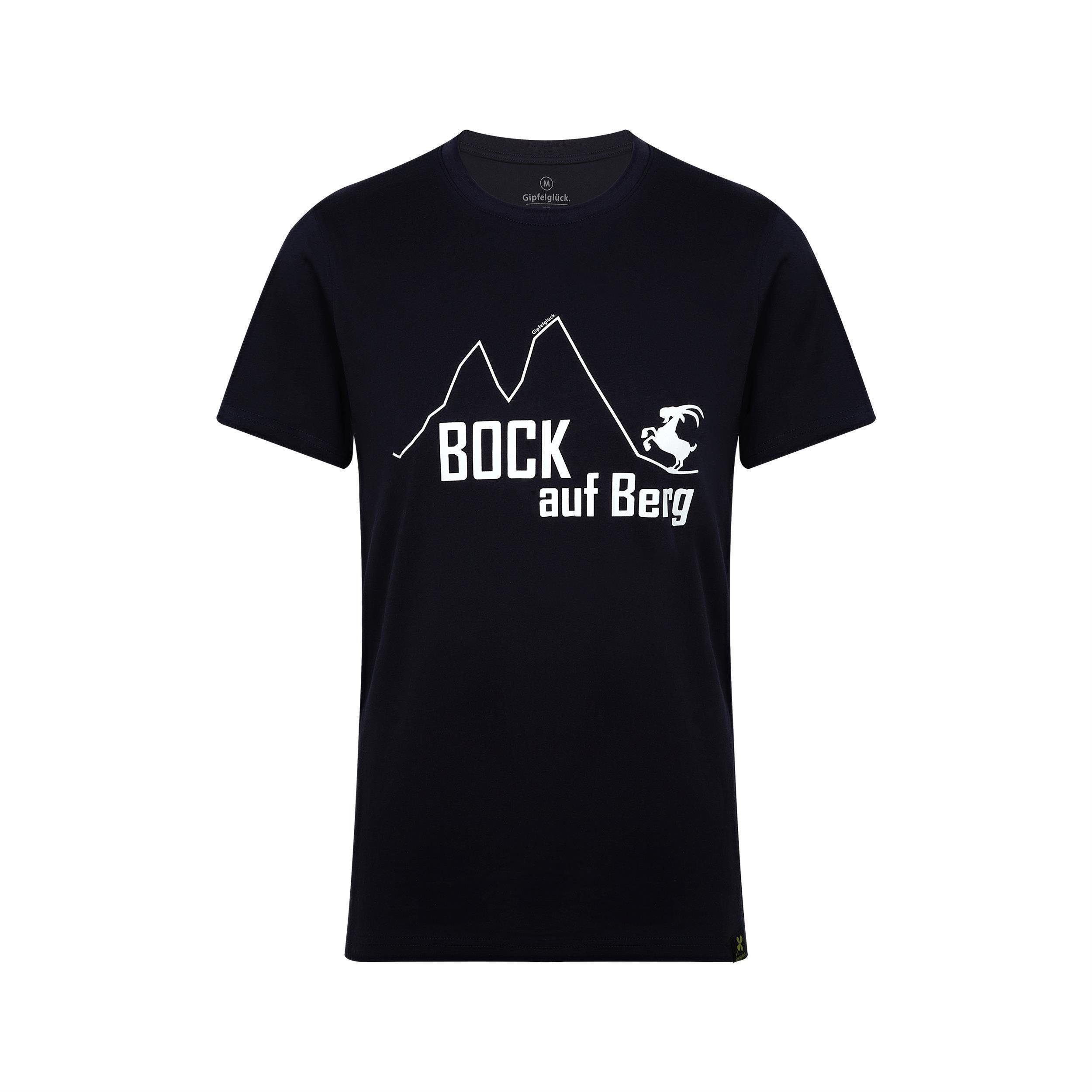 Gipfelglück T-Shirt Jan für Herren, Baumwolle Navy