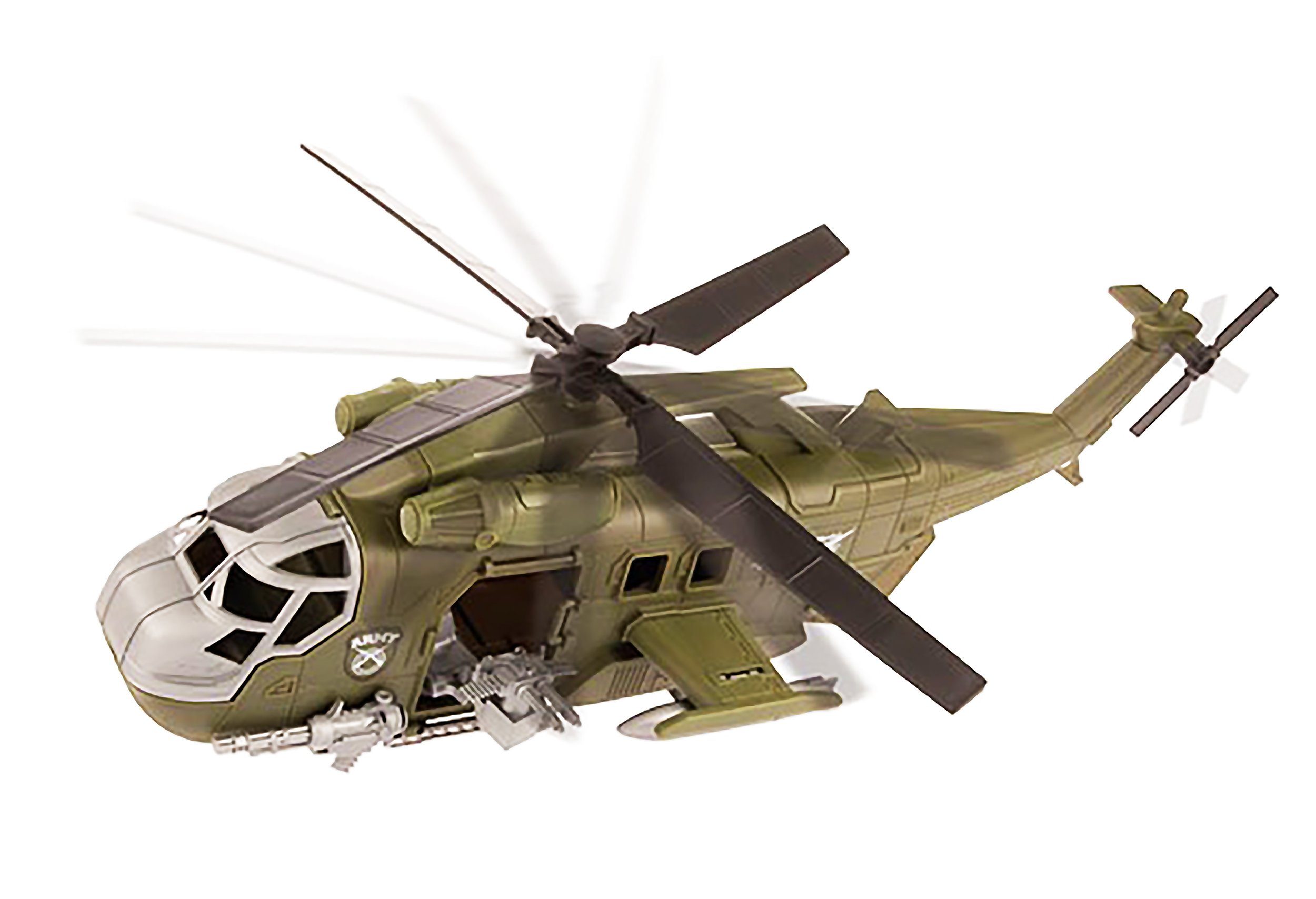 Toi-Toys Spielzeug-Hubschrauber ALFAFOX Hubschrauber Militär mit  Friktionsantrieb Kampfhubschrauber Helikopter Spielzeug Kinder Geschenk 21
