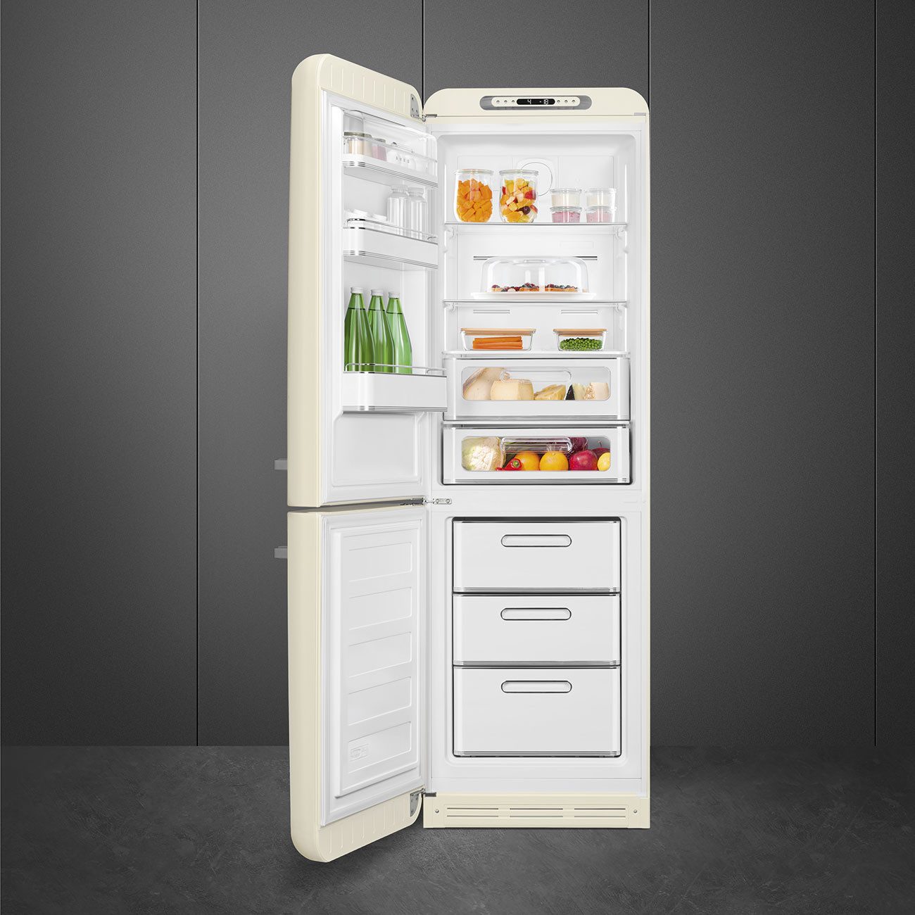 Smeg Kühl-/Gefrierkombination FAB32LCR6, 1968.0 cm hoch, 601.0 cm breit, Retro Design