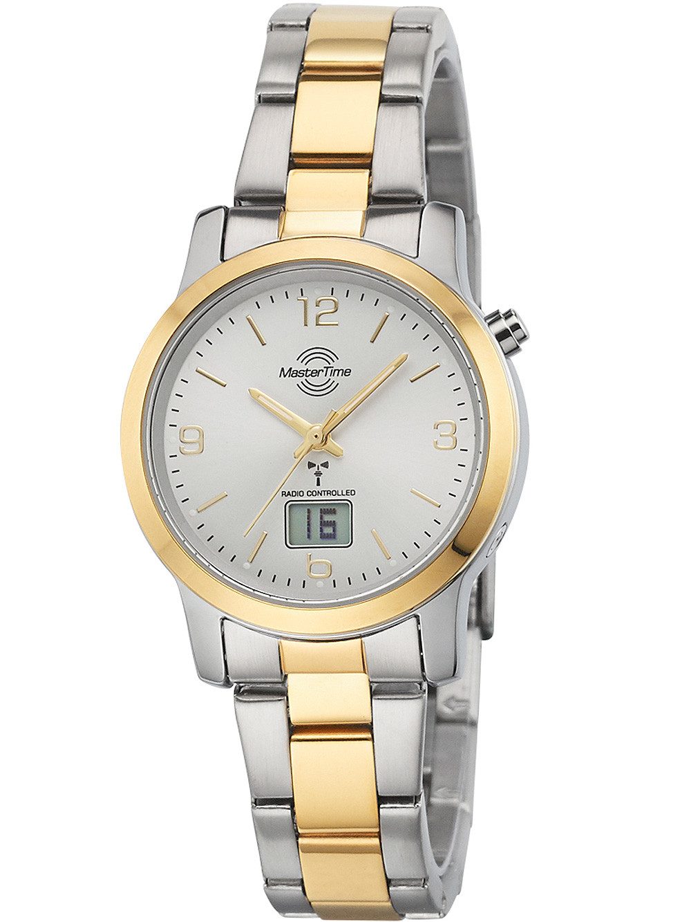 MASTER TIME Quarzuhr Master Time MTLA-10305-12M Funk Basic Series Damenuhr 34mm 3ATM Master Time MTLA-10305-12M Funk Basic Series Damenuhr 34mm 3ATM