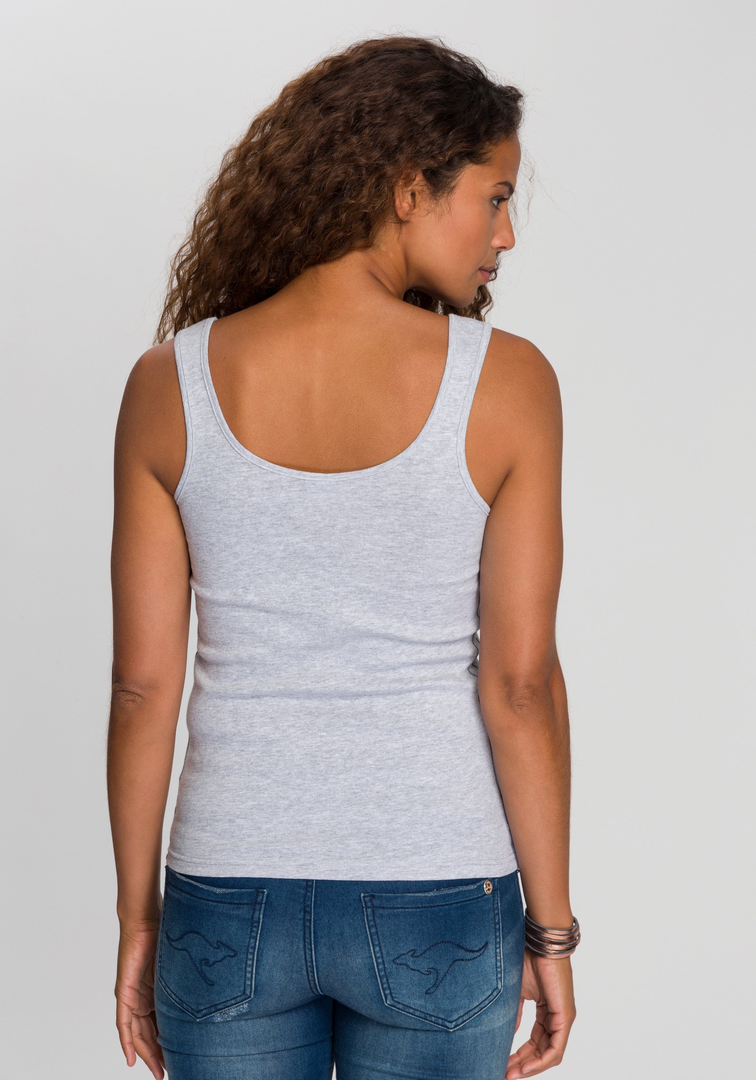 KangaROOS Tanktop mit blumigem Puff-Print günstig online kaufen