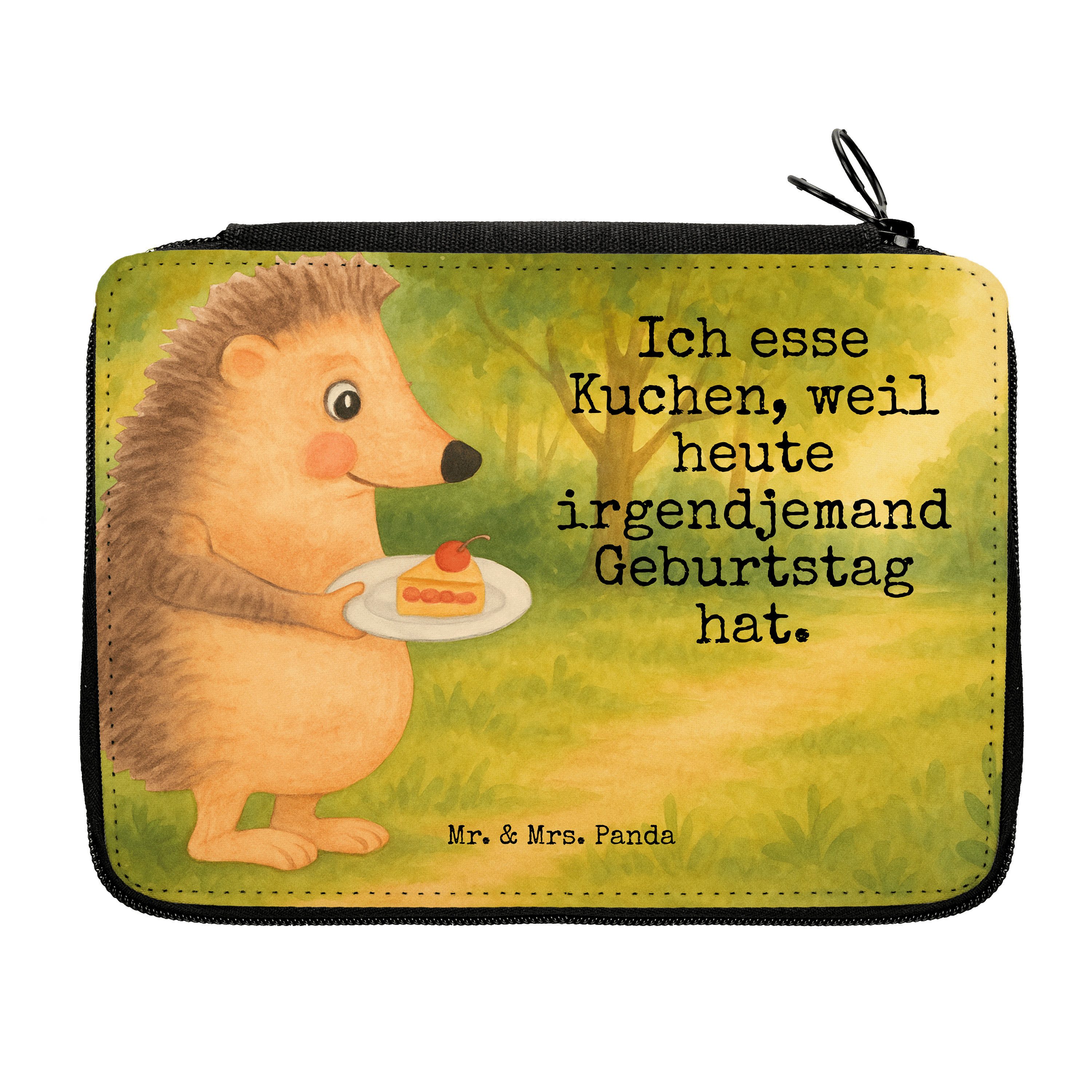 Federmäppchen Igel Kuchenstück Design, Federmäppchen, Weiß, Geburtstagskuchen, Einl