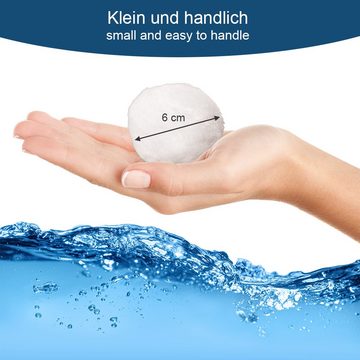 OK-Living Sandfilteranlage Filter Balls 1400 g Weiß (Spar-Set)