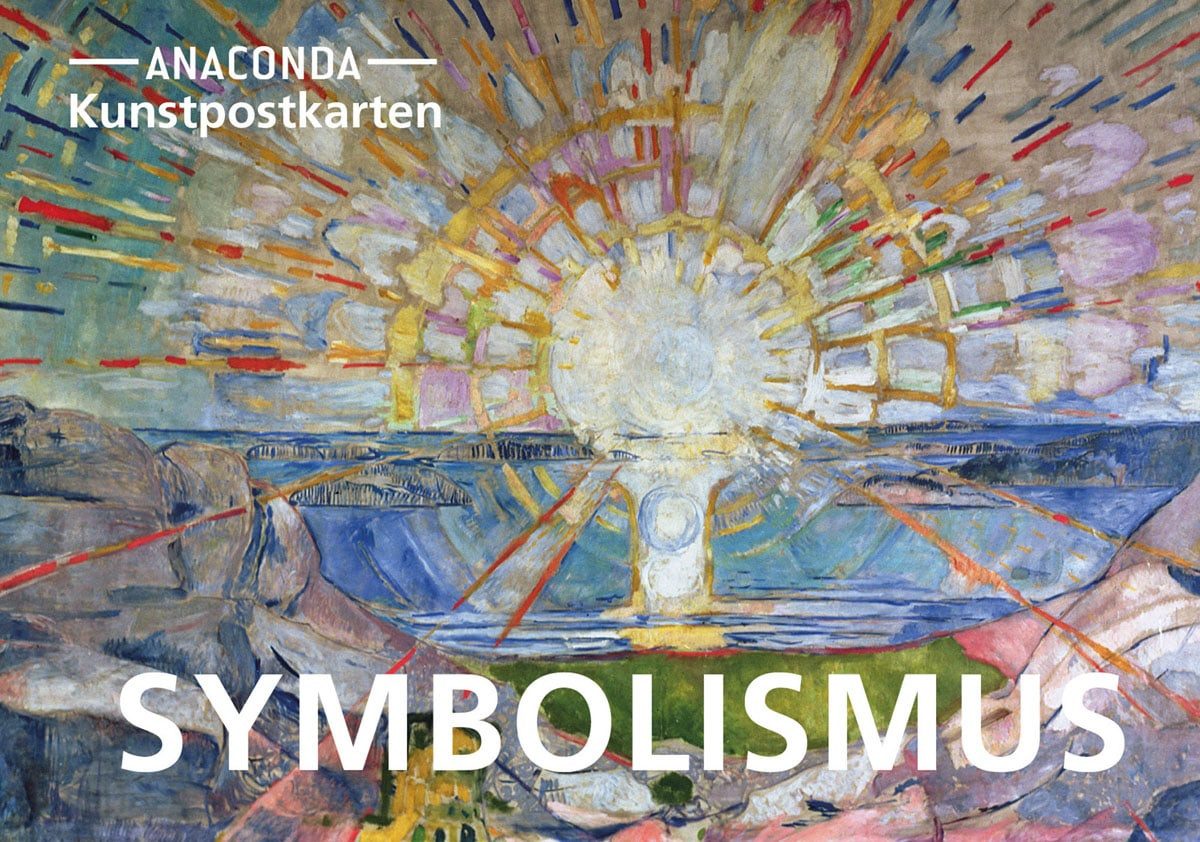 Anaconda Postkarte Postkarten-Set Symbolismus: 18 Kunstpostkarten aus hochwertigem Kar