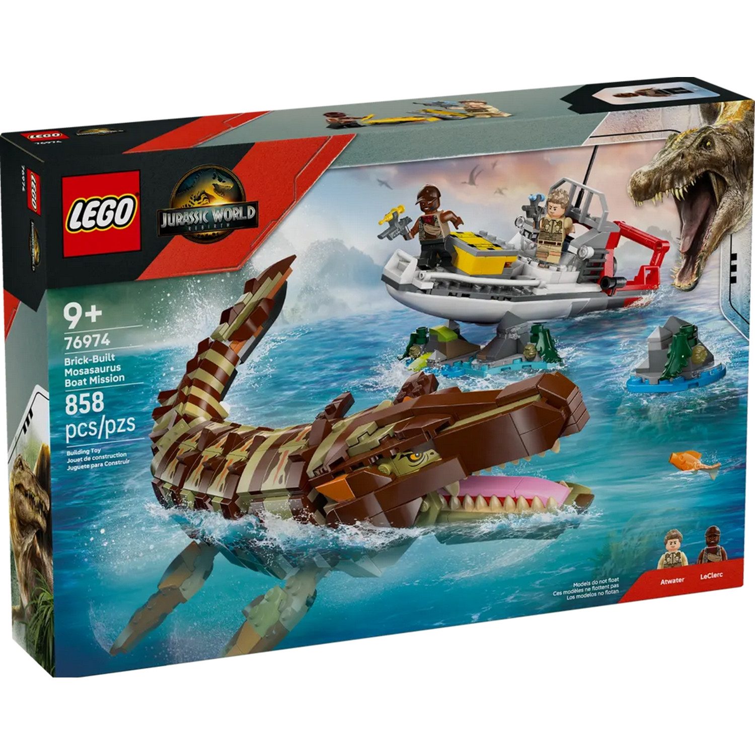 LEGO® 76974 Jurassic World™ Mosasaurier: Die Bootmission Konstruktionsspiel günstig online kaufen