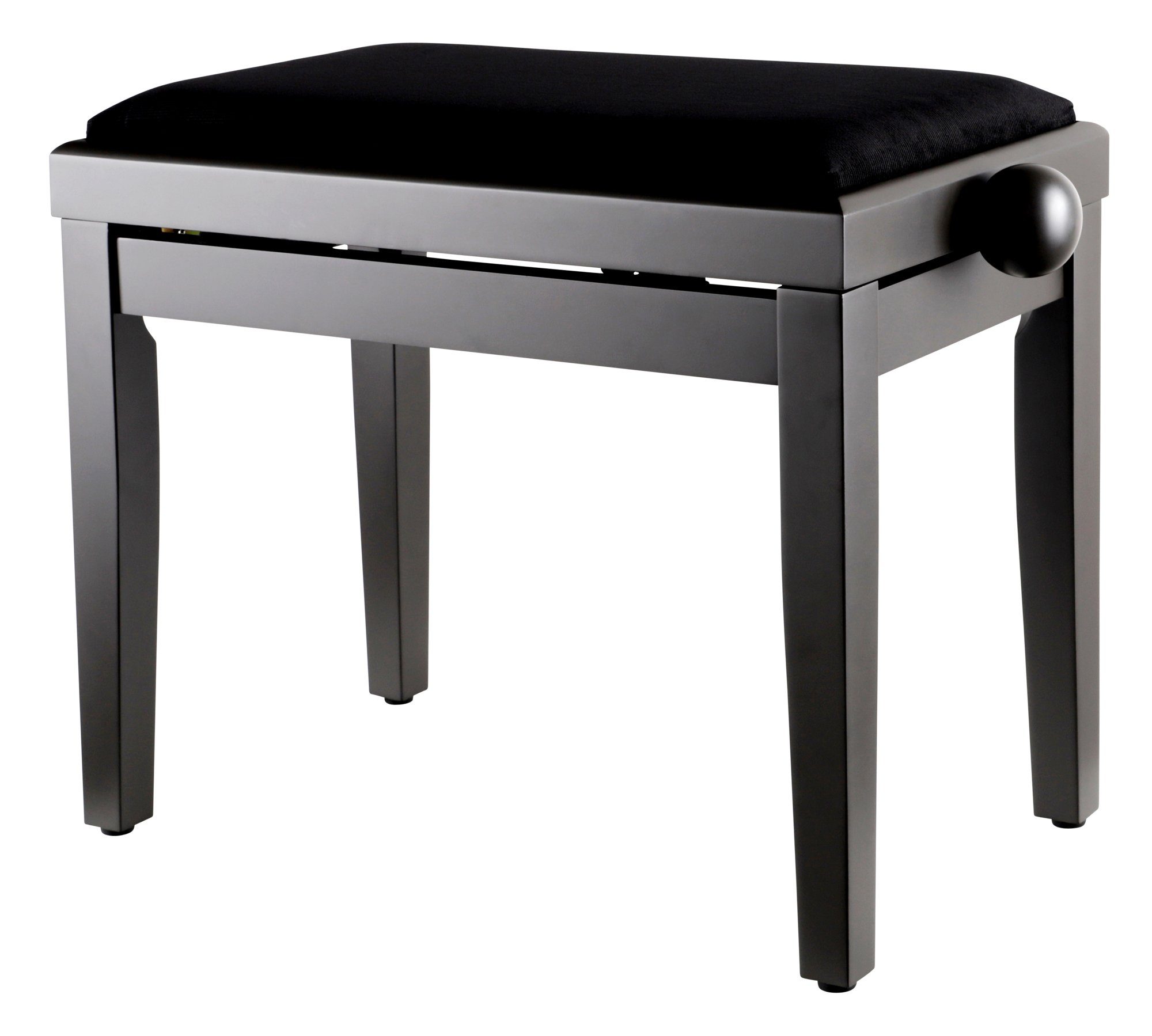 Classic Cantabile Klavierbank DP Pianobank - Höhenverstellbar von 47 bis 56 cm (Hochwertiger Sitzkomfort, 1-St., Sitzfläche 55 x 32 cm), Leichtgängige Spindelmechanik