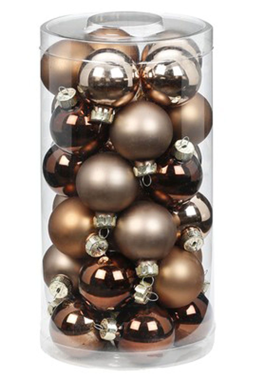 MAGIC by Inge Weihnachtsbaumkugel, Weihnachtskugeln Glas 4cm Elegant Lounge, 30 Stück