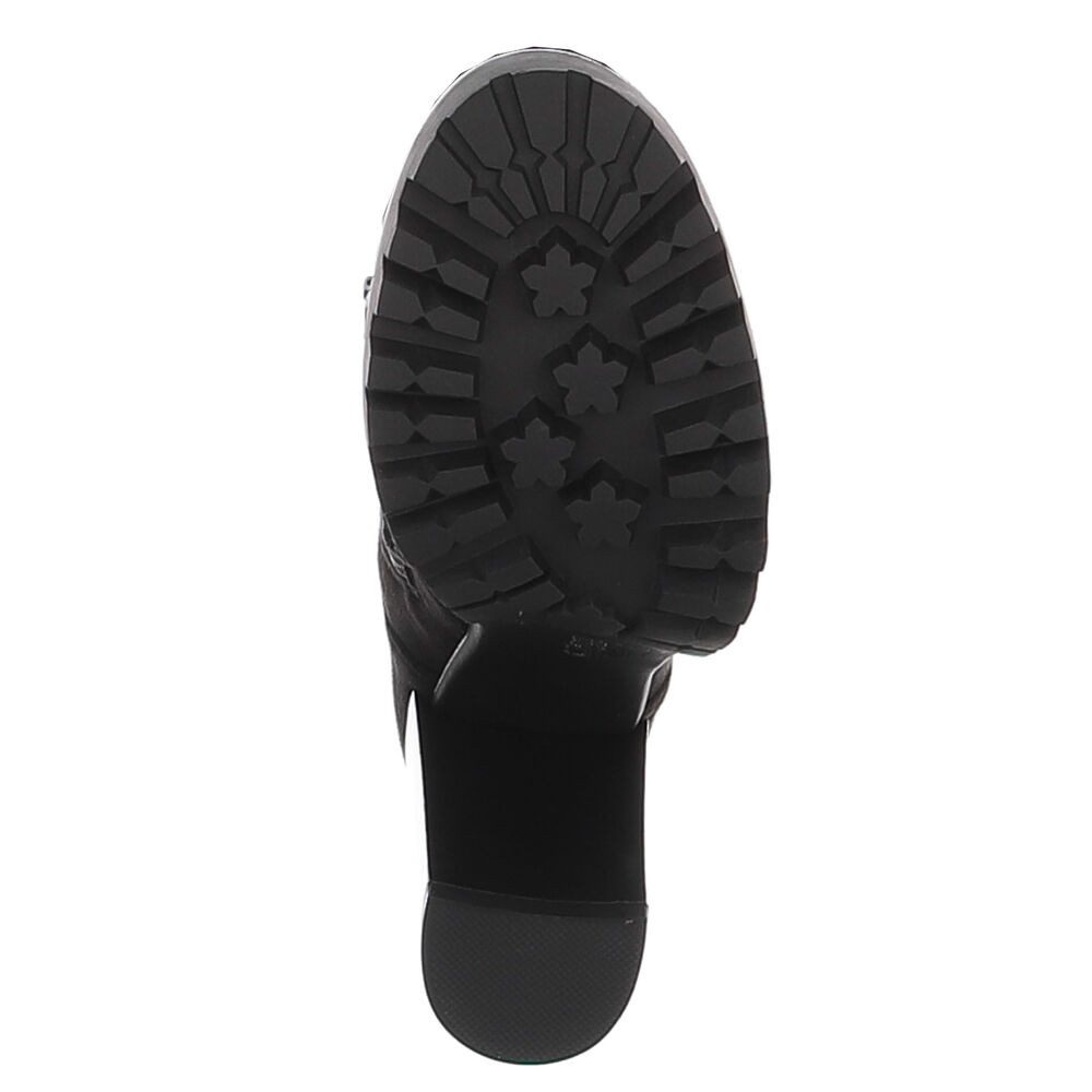 Ital-Design Kniehohe Stiefel mit Absatz für Damen im Alltag Overkneestiefel (90726972) Blockabsatz Stiefel in Schwarz