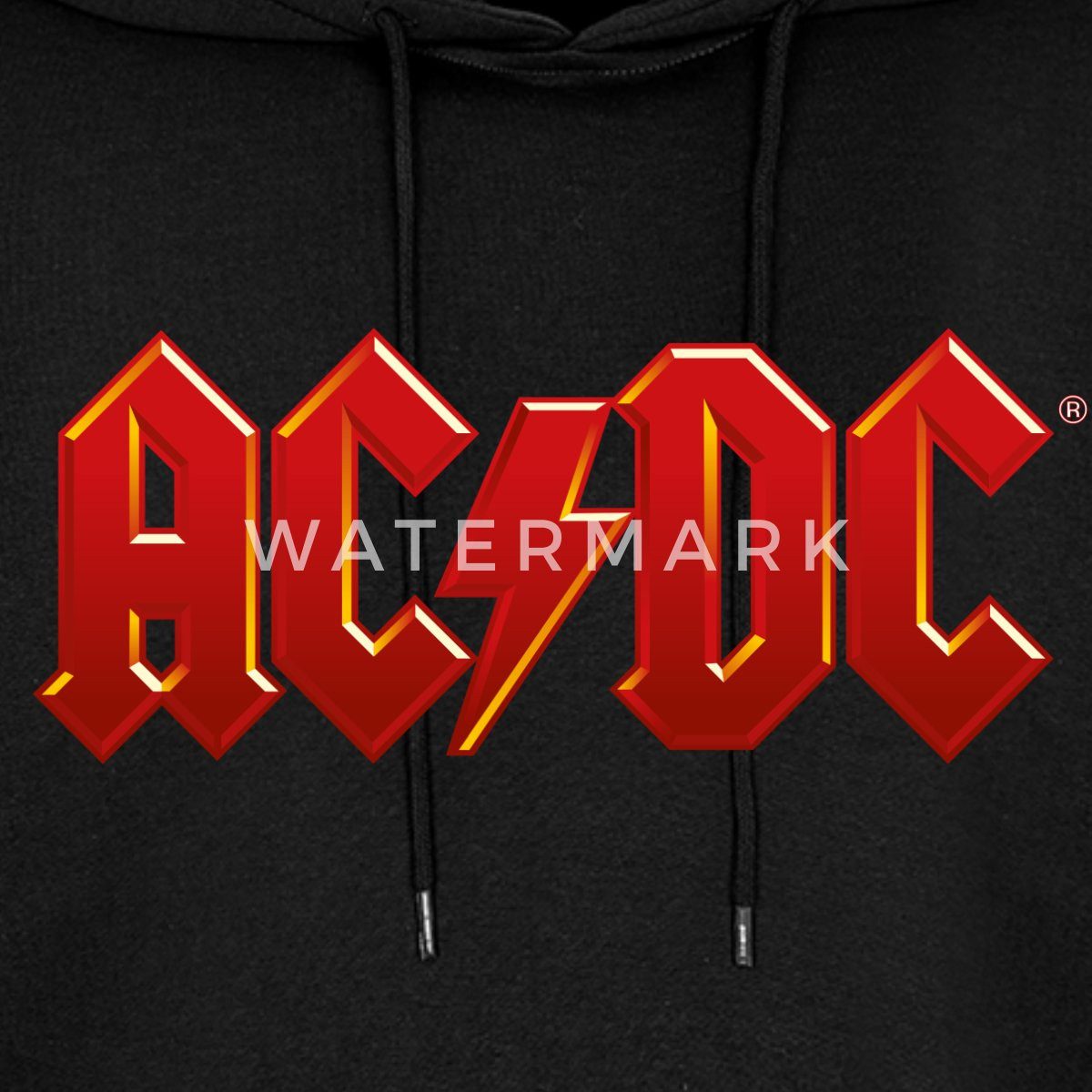 Spreadshirt Hoodie AC/DC Klassisches Logo Mit Blitz Unisex Oversize Hoodie (1-tlg)