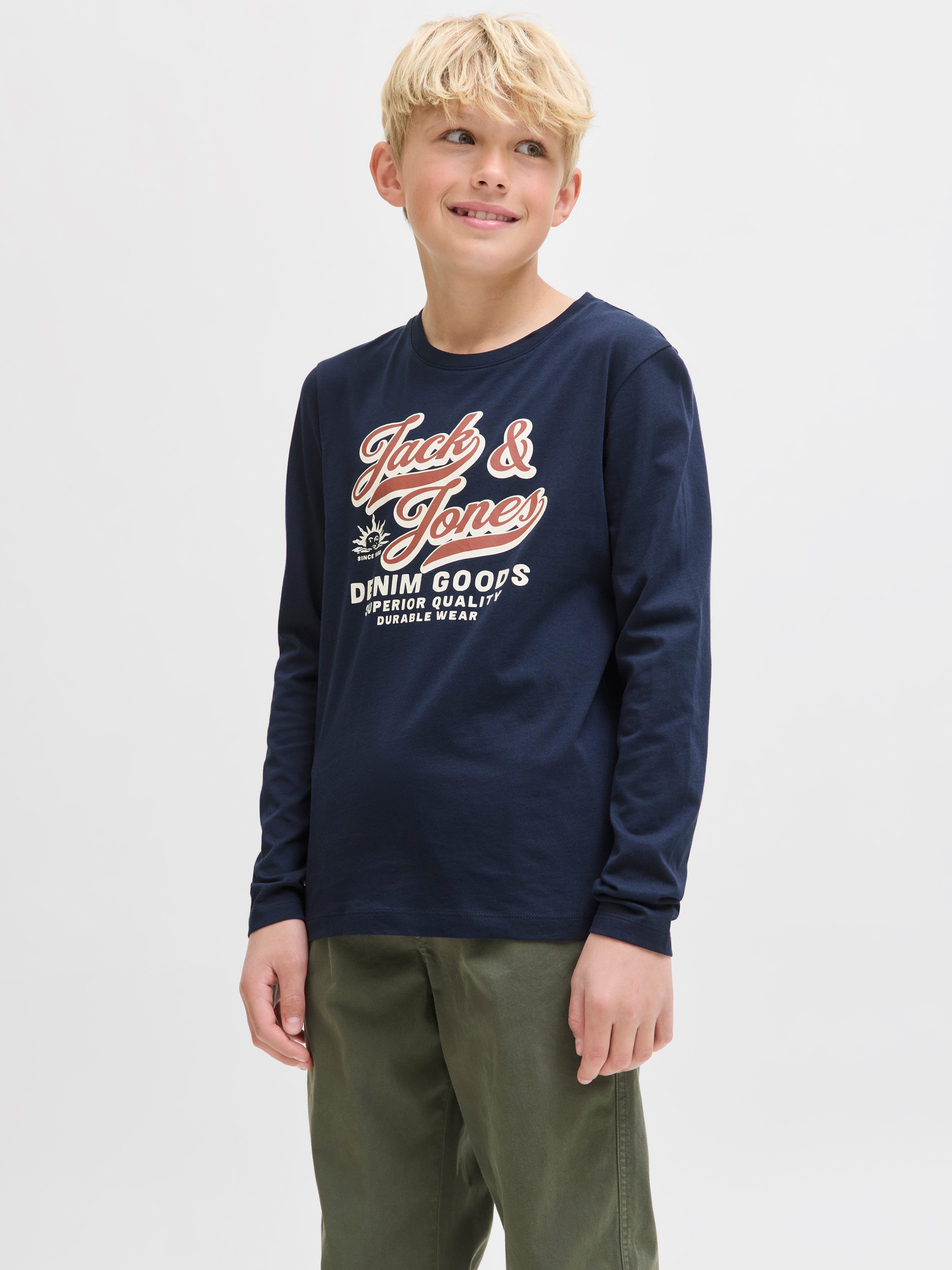 Jack & Jones Junior Langarmshirt JJELOGO günstig online kaufen